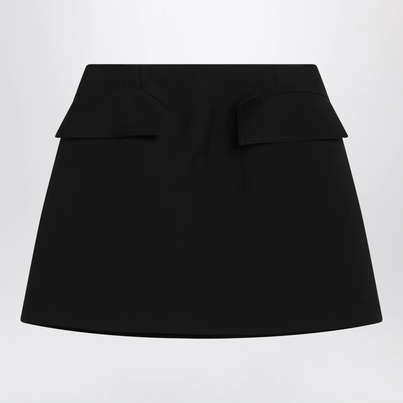 Alexander McQueen Black wool mini skirt