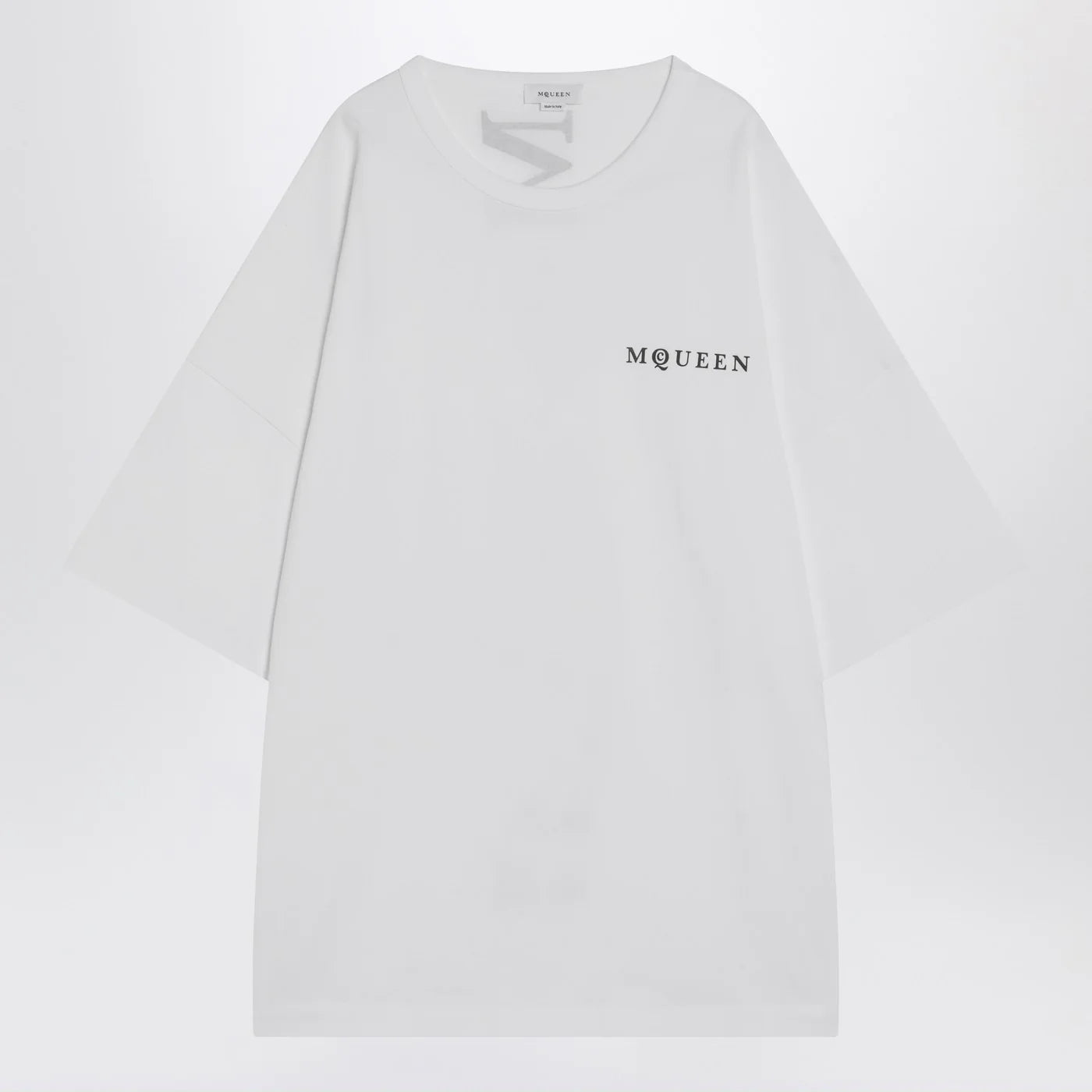 Alexander McQueen White oversized t-shirt with logo