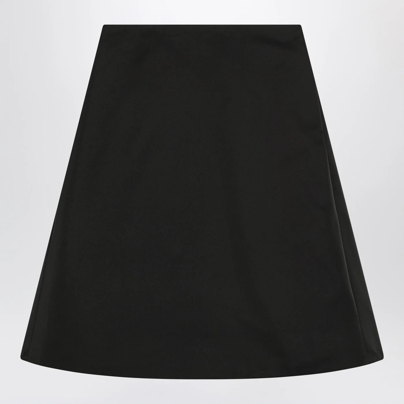 Alexander McQueen Flared black skirt in silk blend