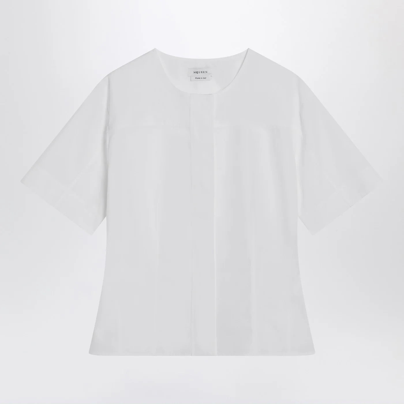 Alexander McQueen White corset shirt in poplin