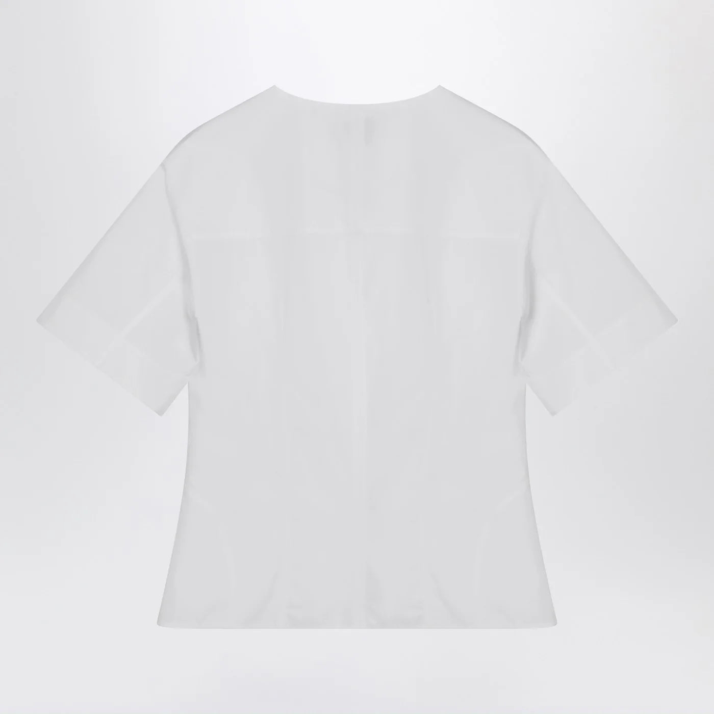 Alexander McQueen White corset shirt in poplin