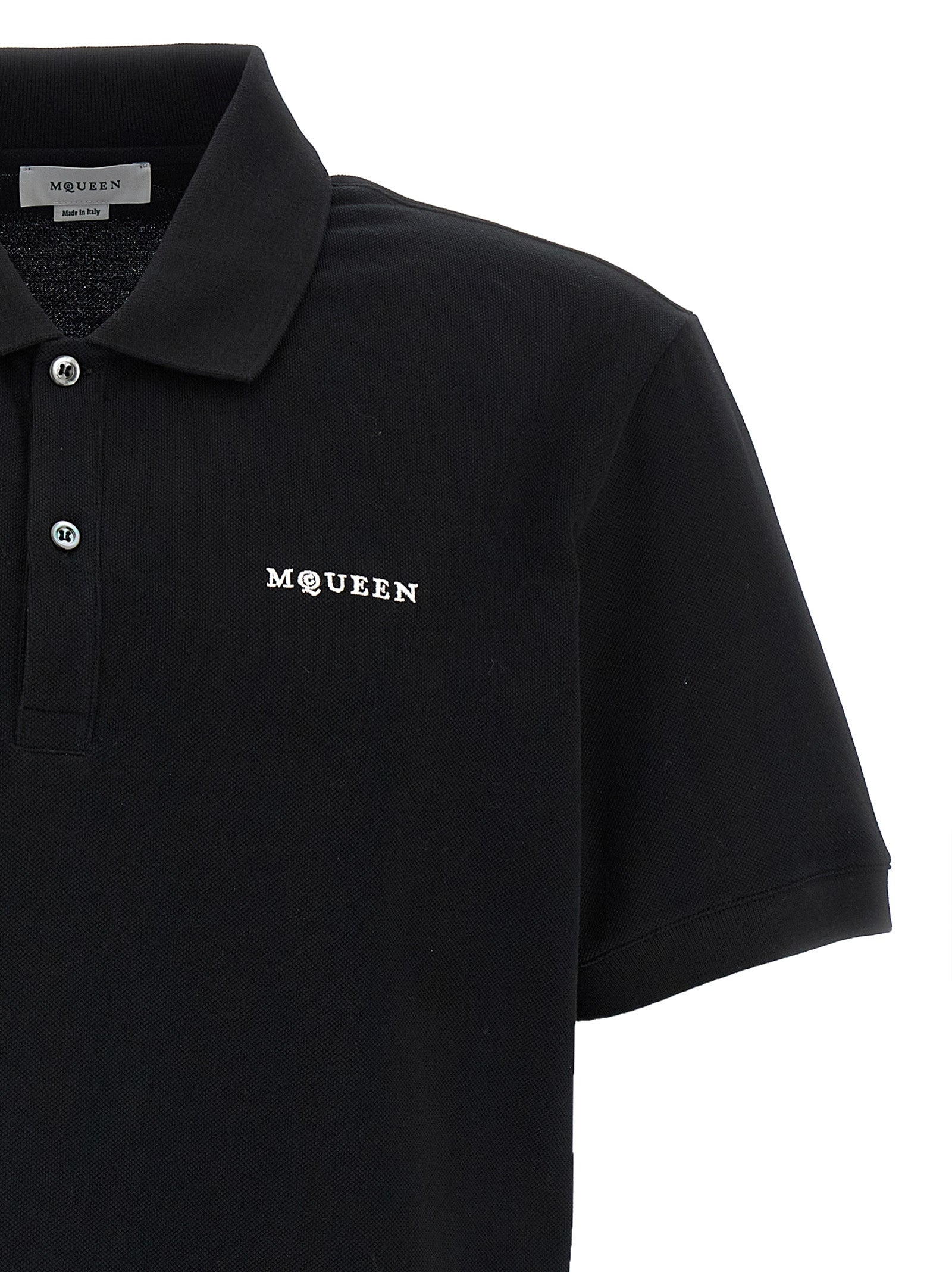 Alexander McQueen Logo Embroidery Polo Shirt