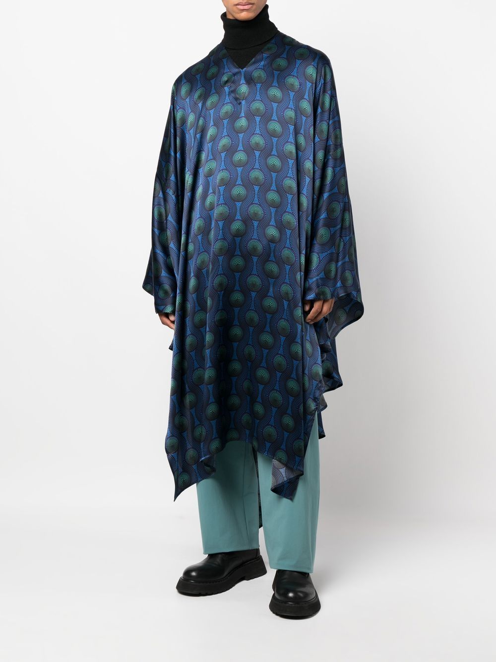 Ozwald Boateng Printed silk kaftan
