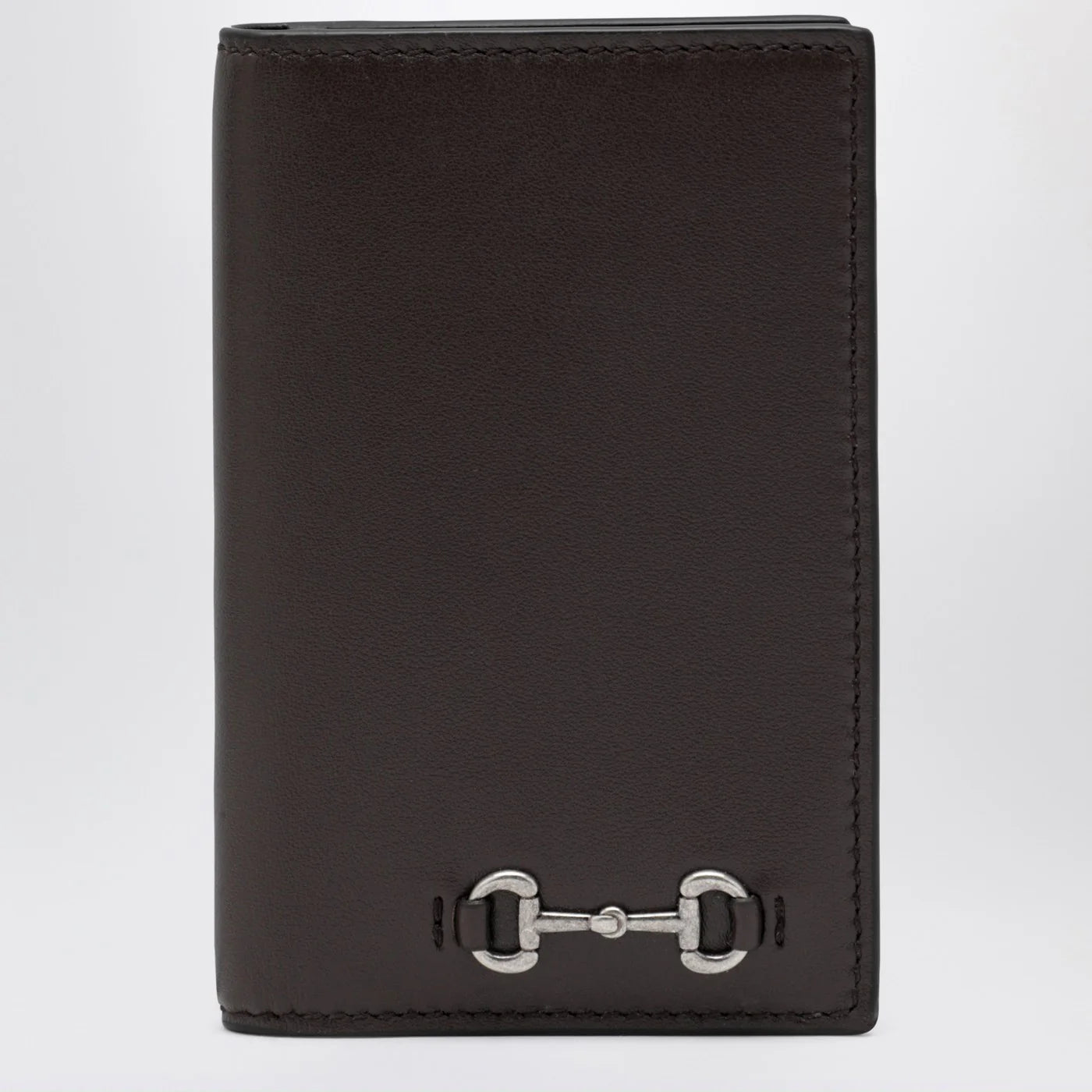 GUCCI Cocoa long cardholder with Horsebit