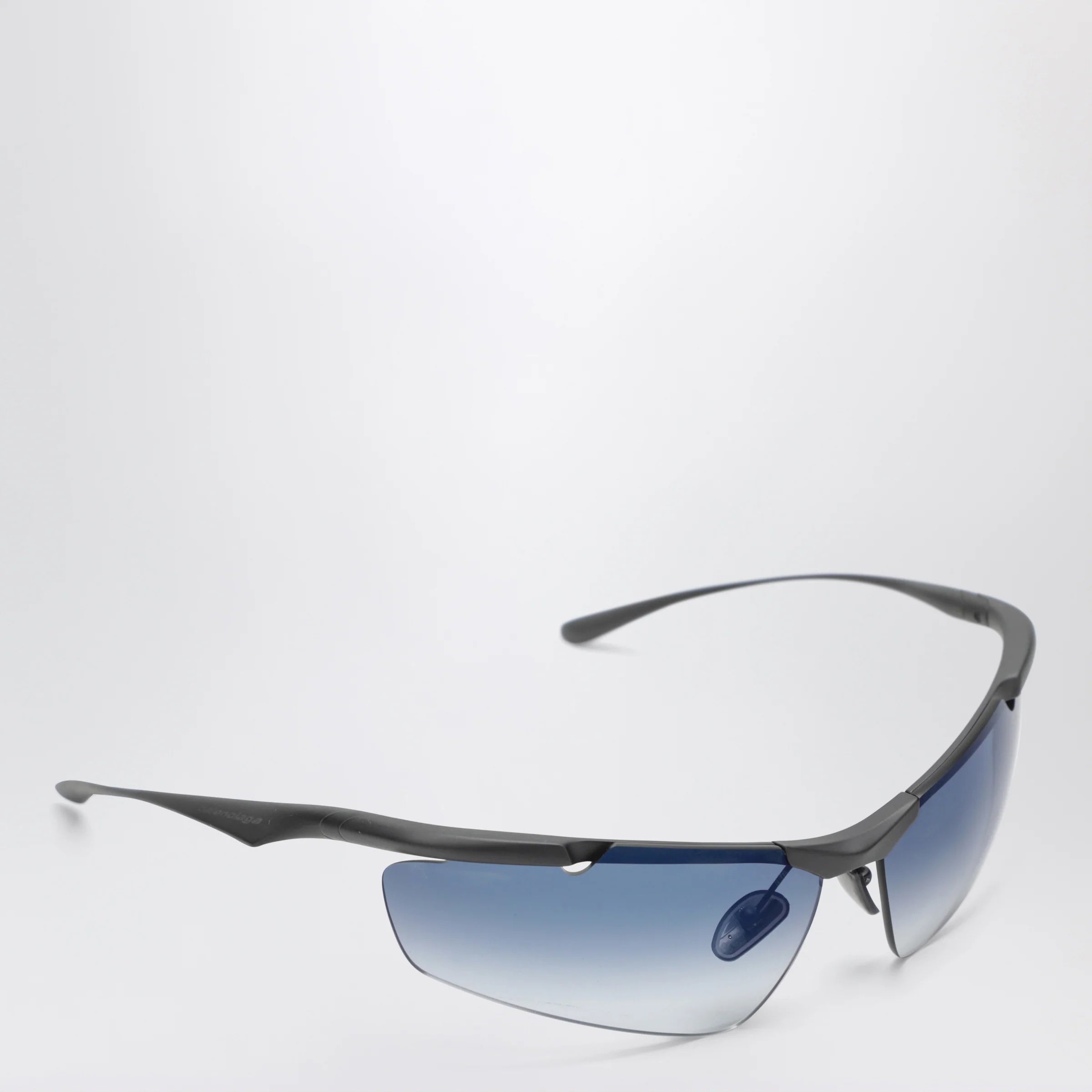 Balenciaga Cat-Eye Boomerang Mirror Blue sunglasses
