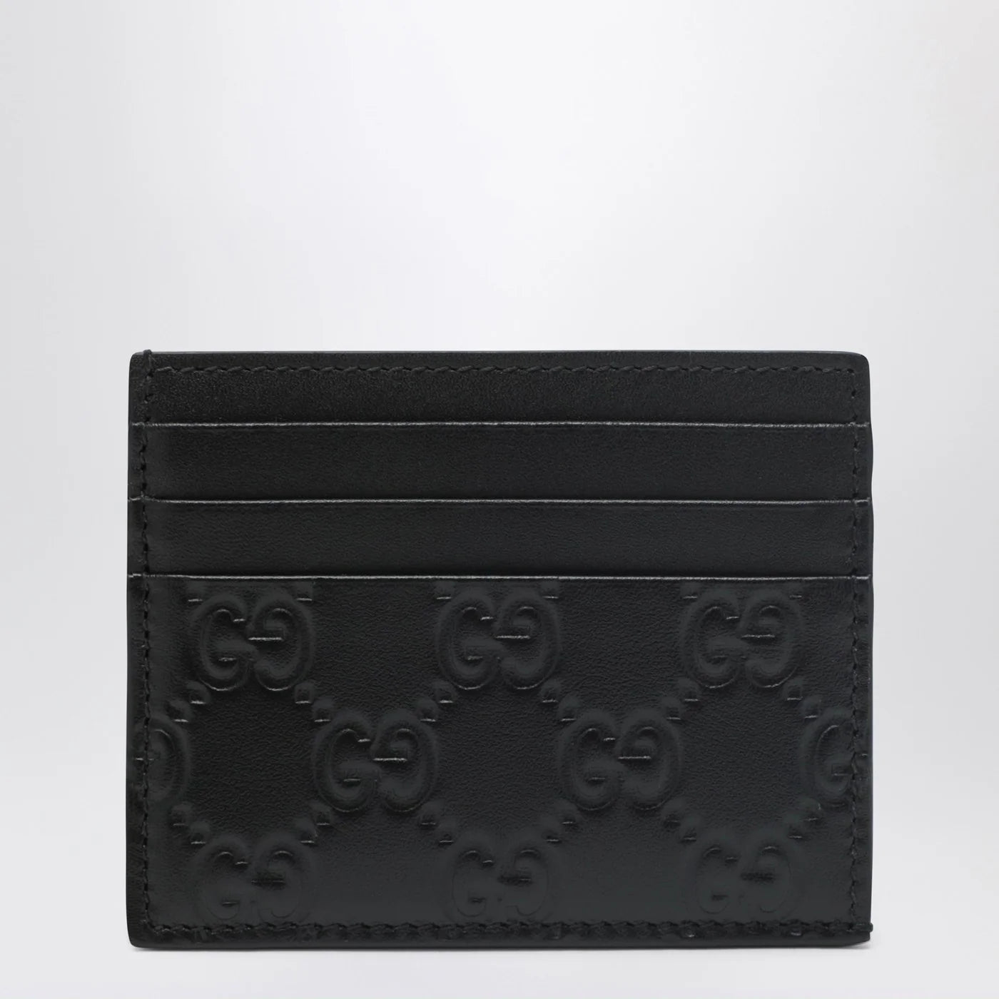 GUCCI Black GG Emblem card holder