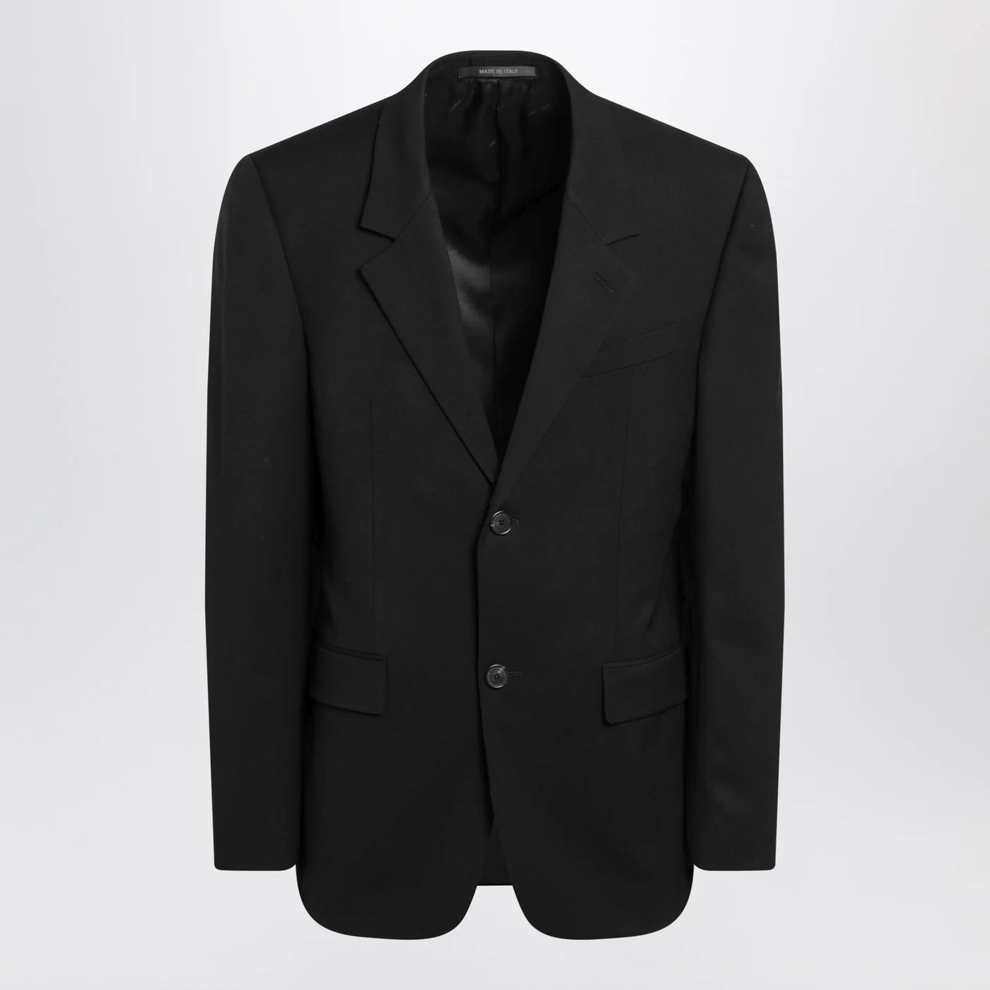 Balenciaga Single-breasted black wool jacket