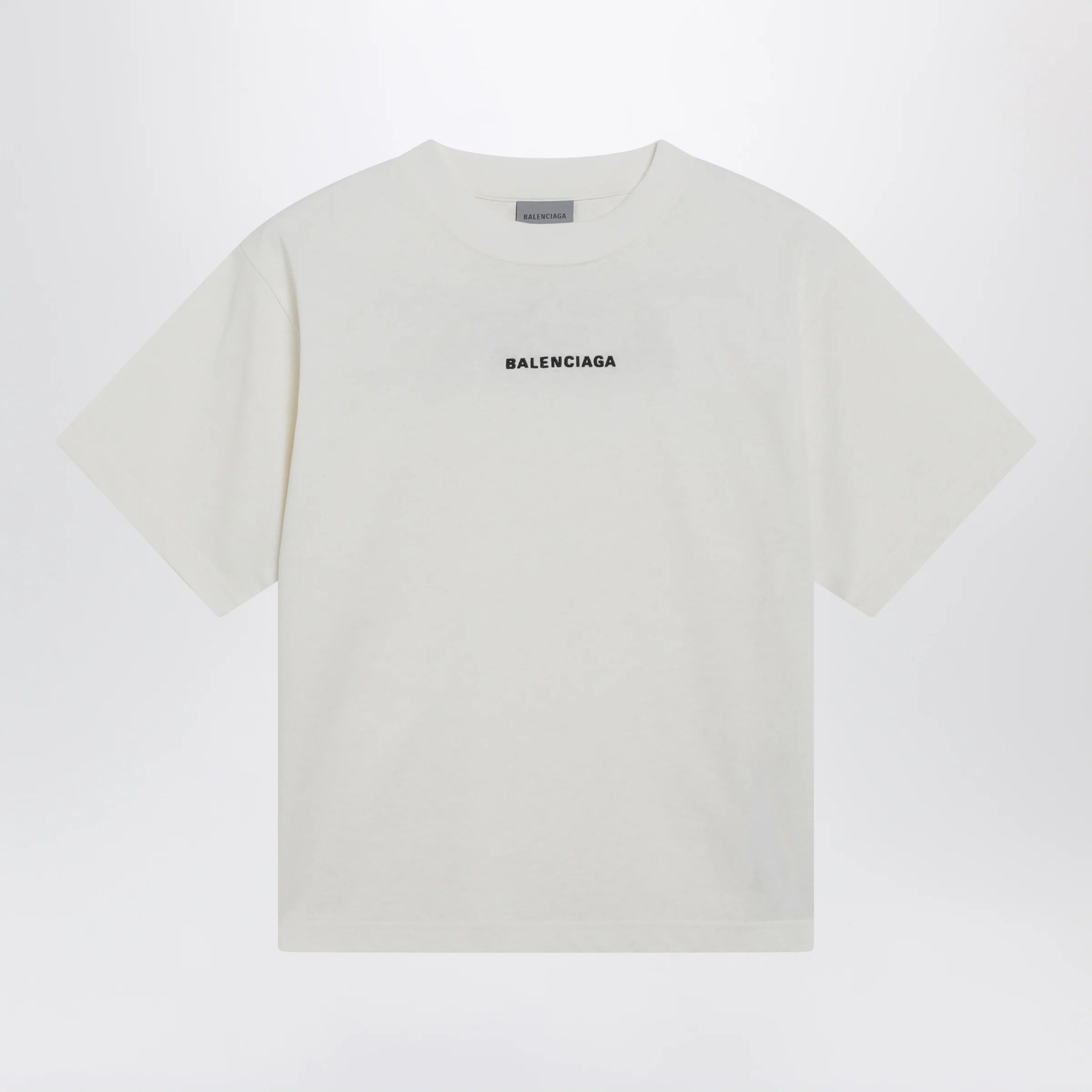 Balenciaga Back Medium Fit T-shirt in cream