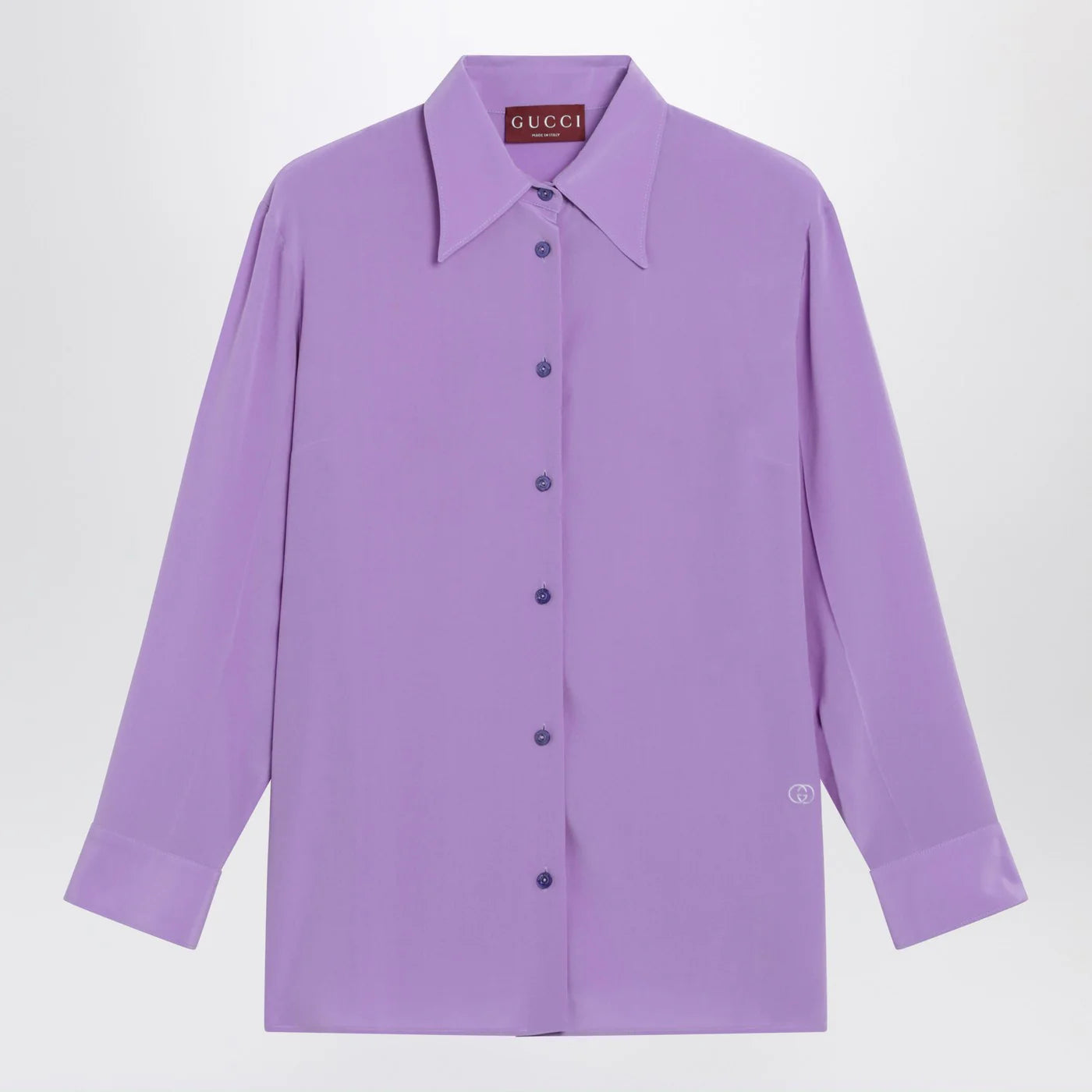 GUCCI Purple silk shirt