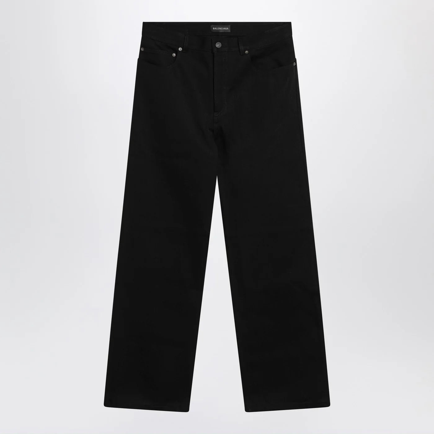 Balenciaga Black cotton denim trousers