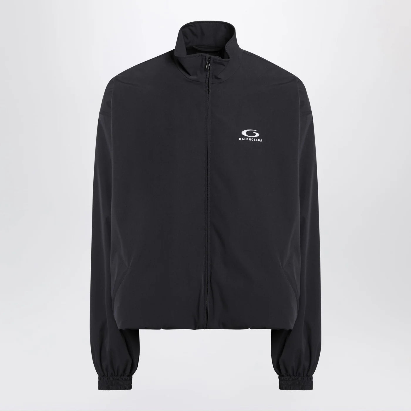 Balenciaga Black washed Loop Sports Icon zip jacket