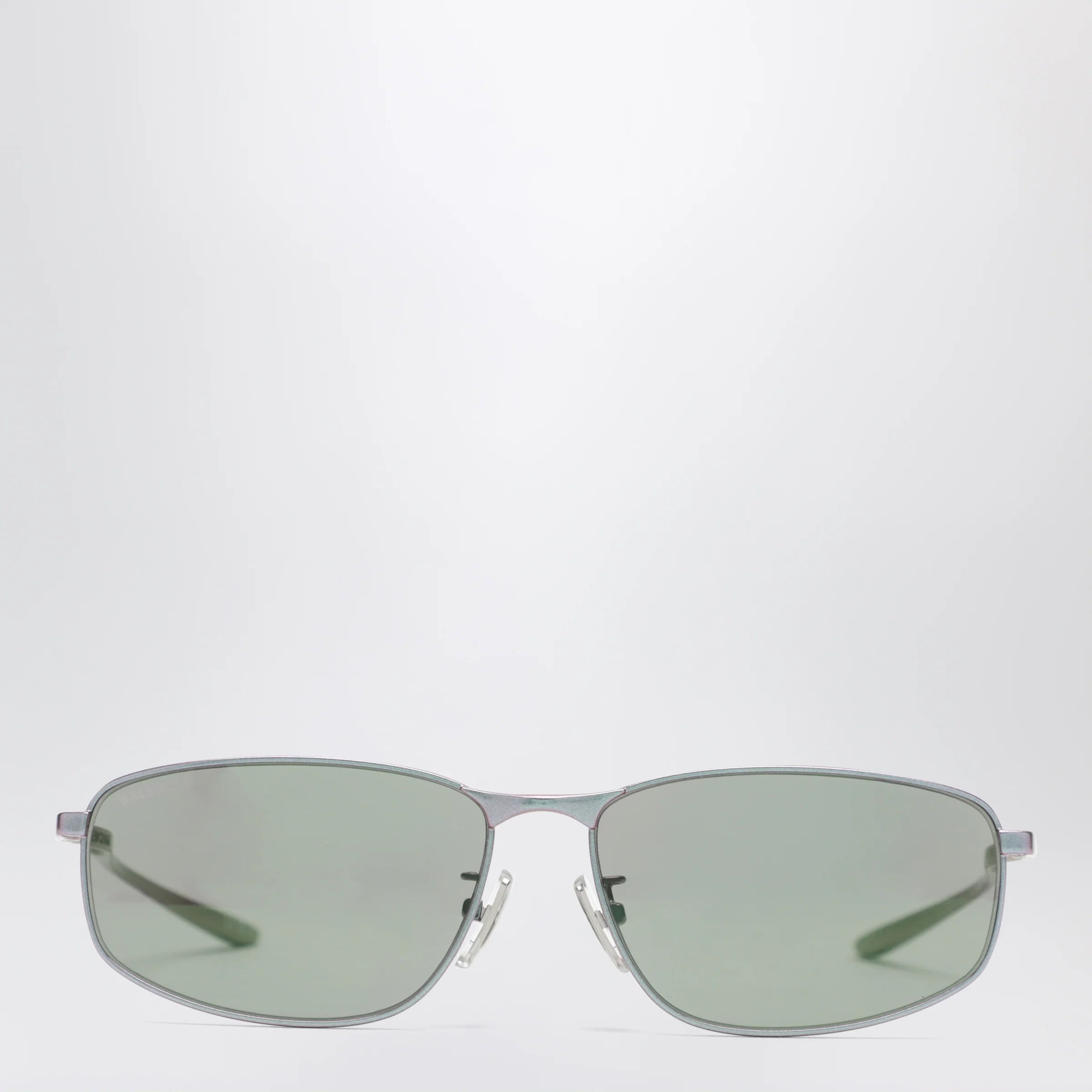 Balenciaga Rectangular Pink Metallic sunglasses