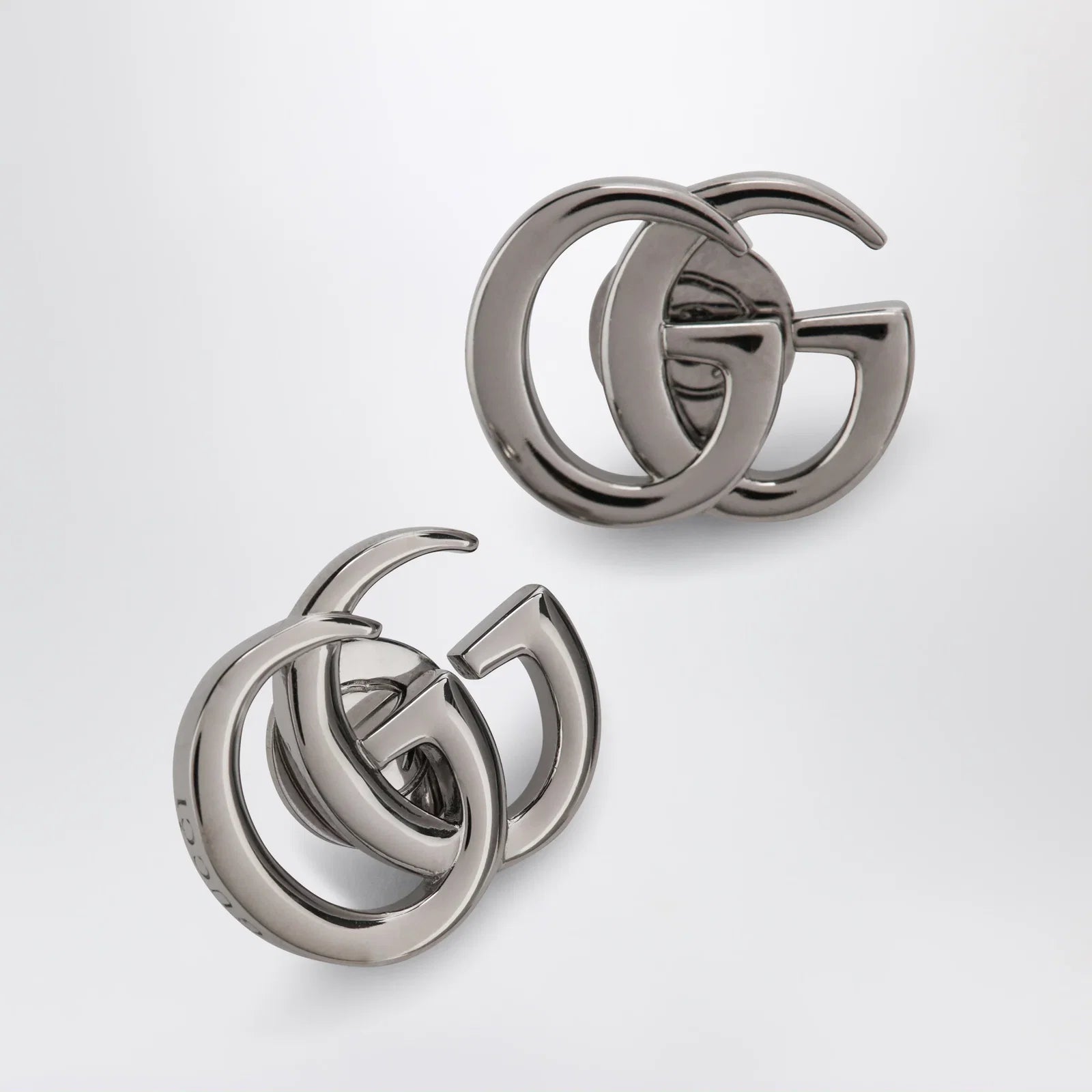 GUCCI Silver-tone GG Marmont brass earrings