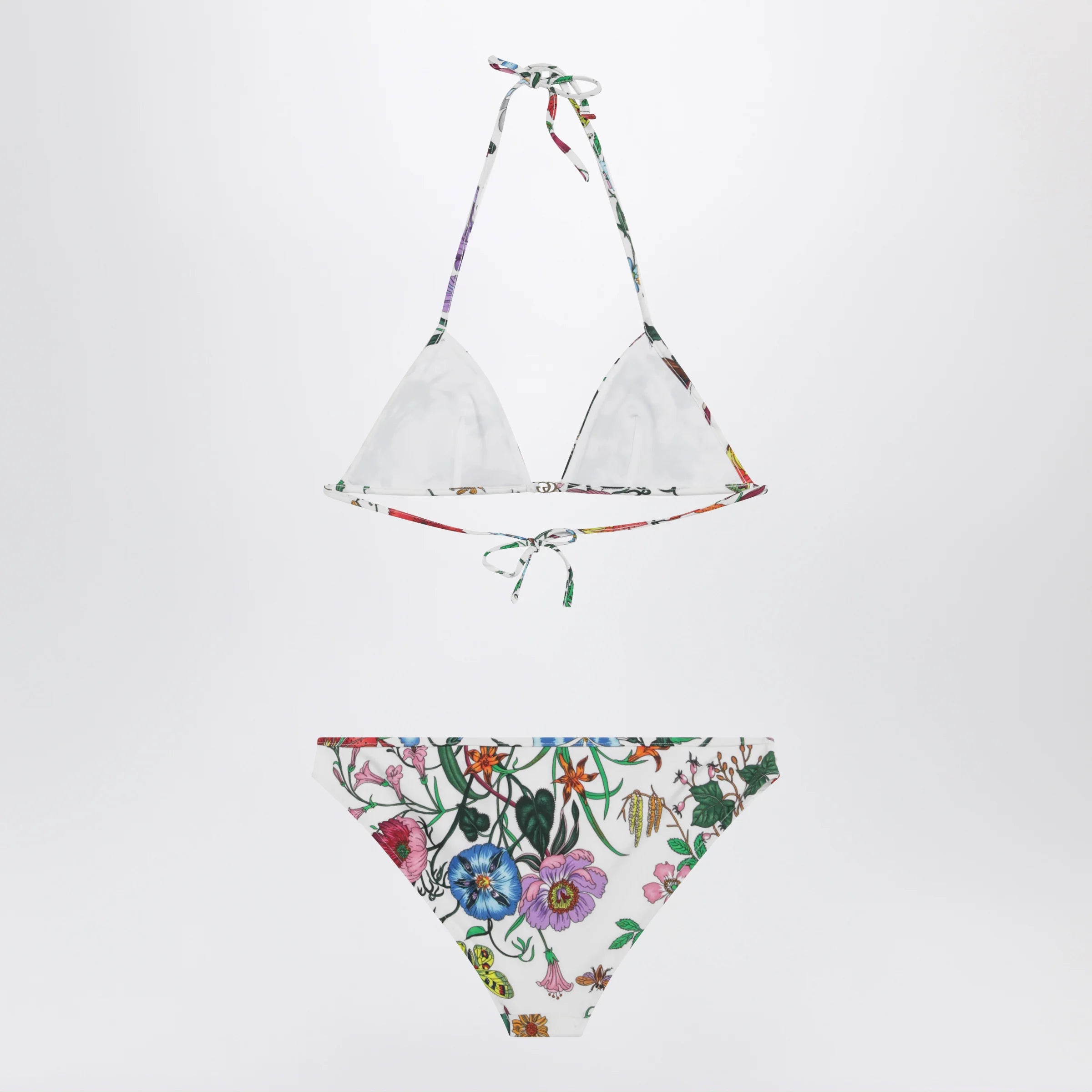 Sparkling Jersey Bikini With Gucci Flora Print
