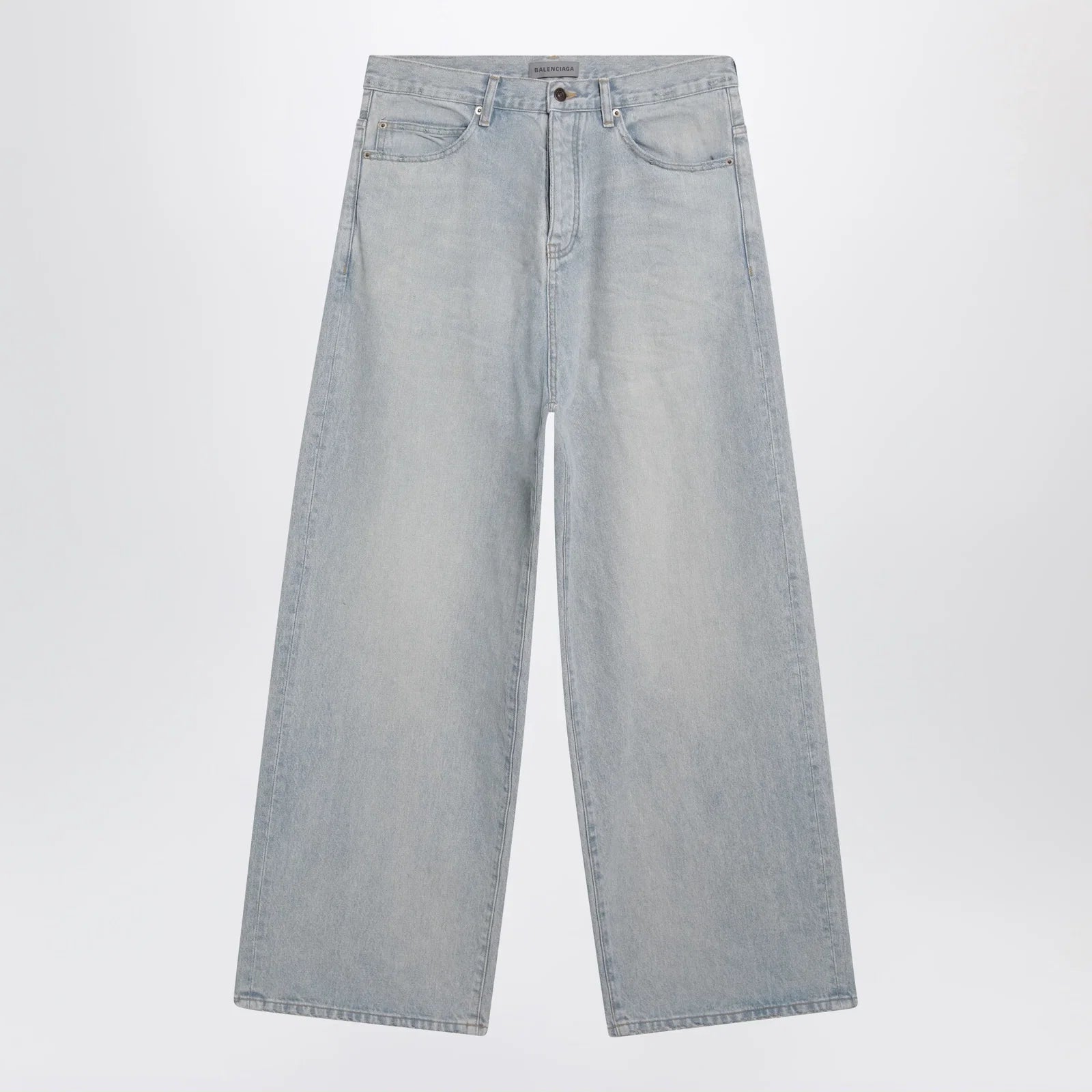 Balenciaga Light blue wide-leg denim jeans