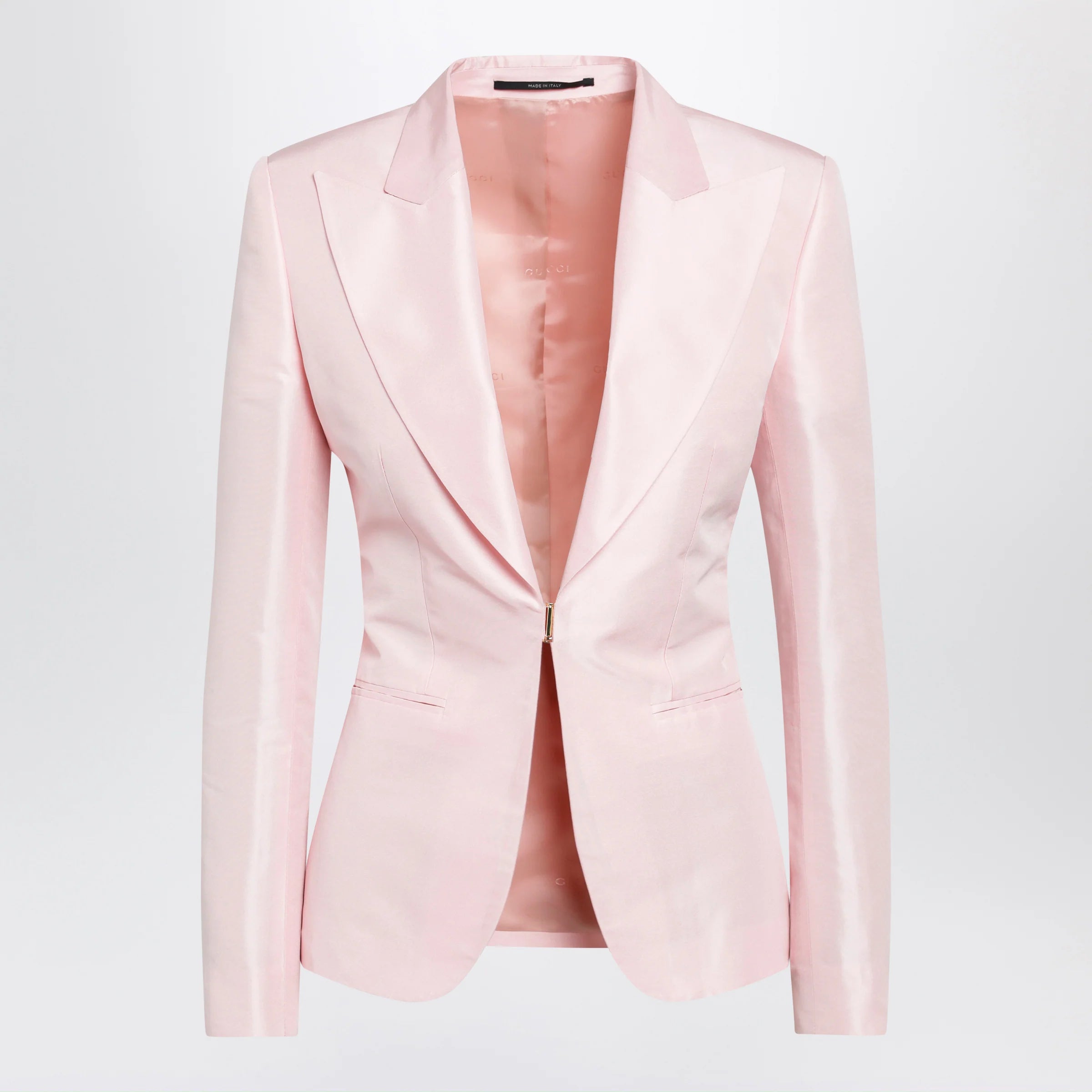 GUCCI Pink silk faille jacket