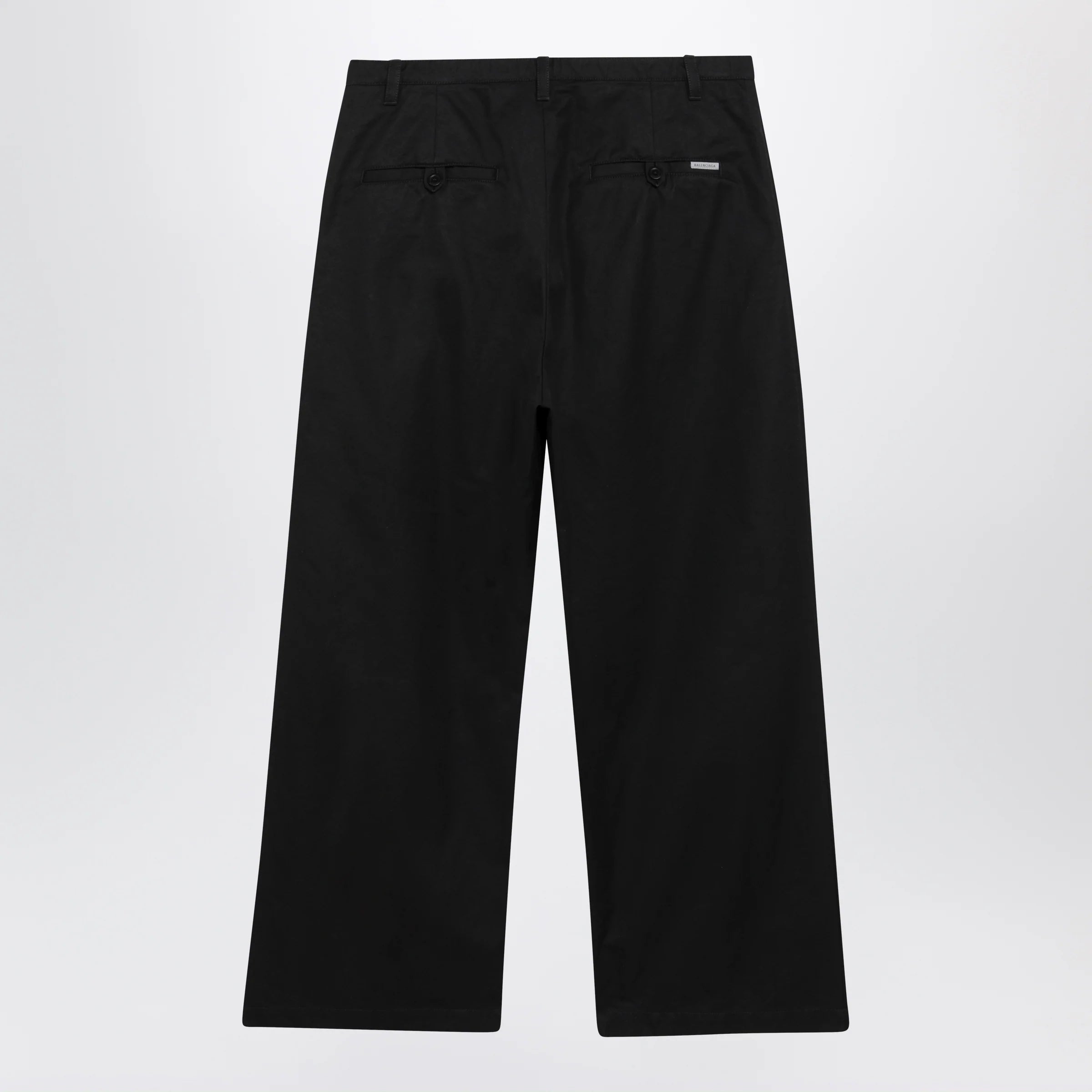 Balenciaga Black cotton twill chino trousers