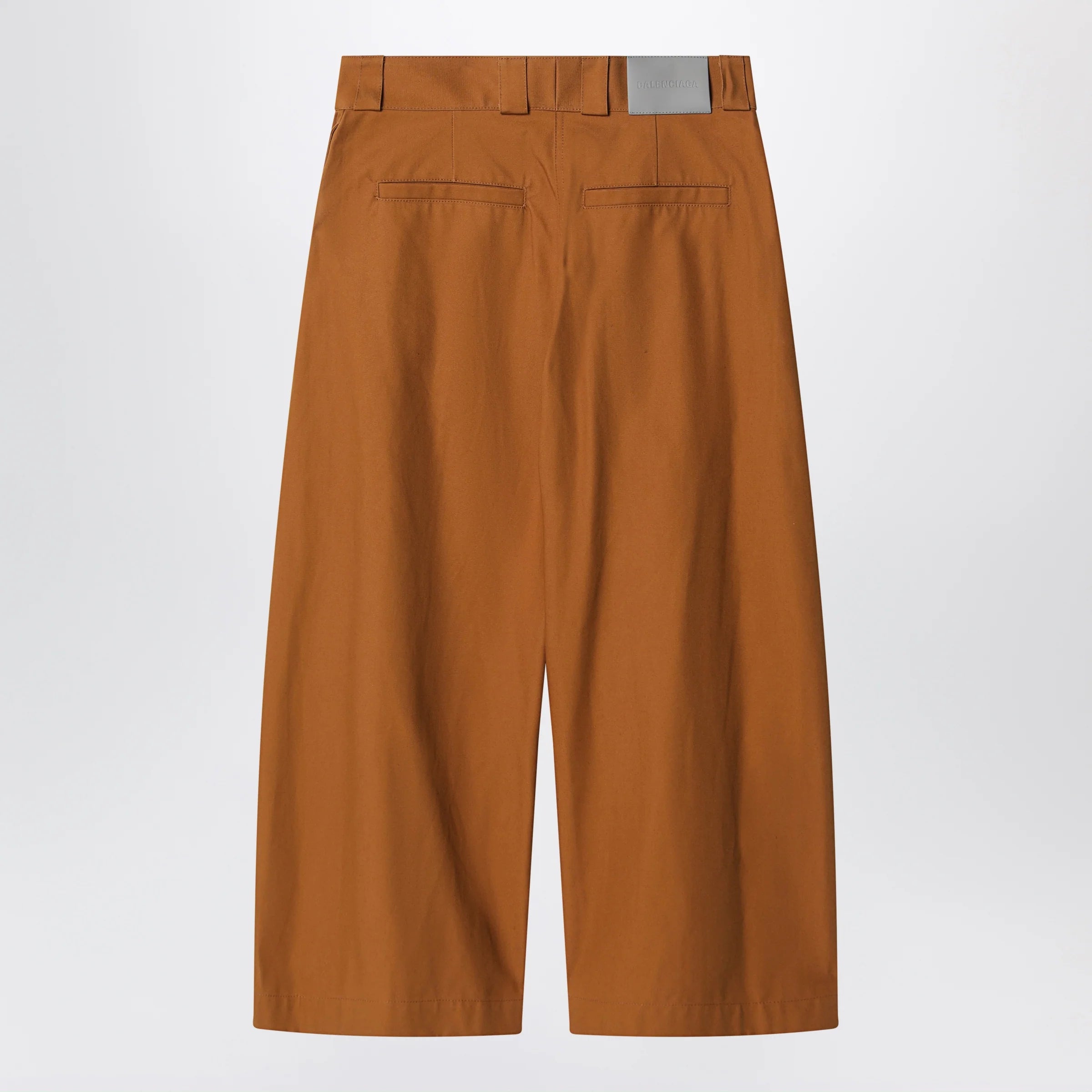 Balenciaga Camel-colored cotton trousers