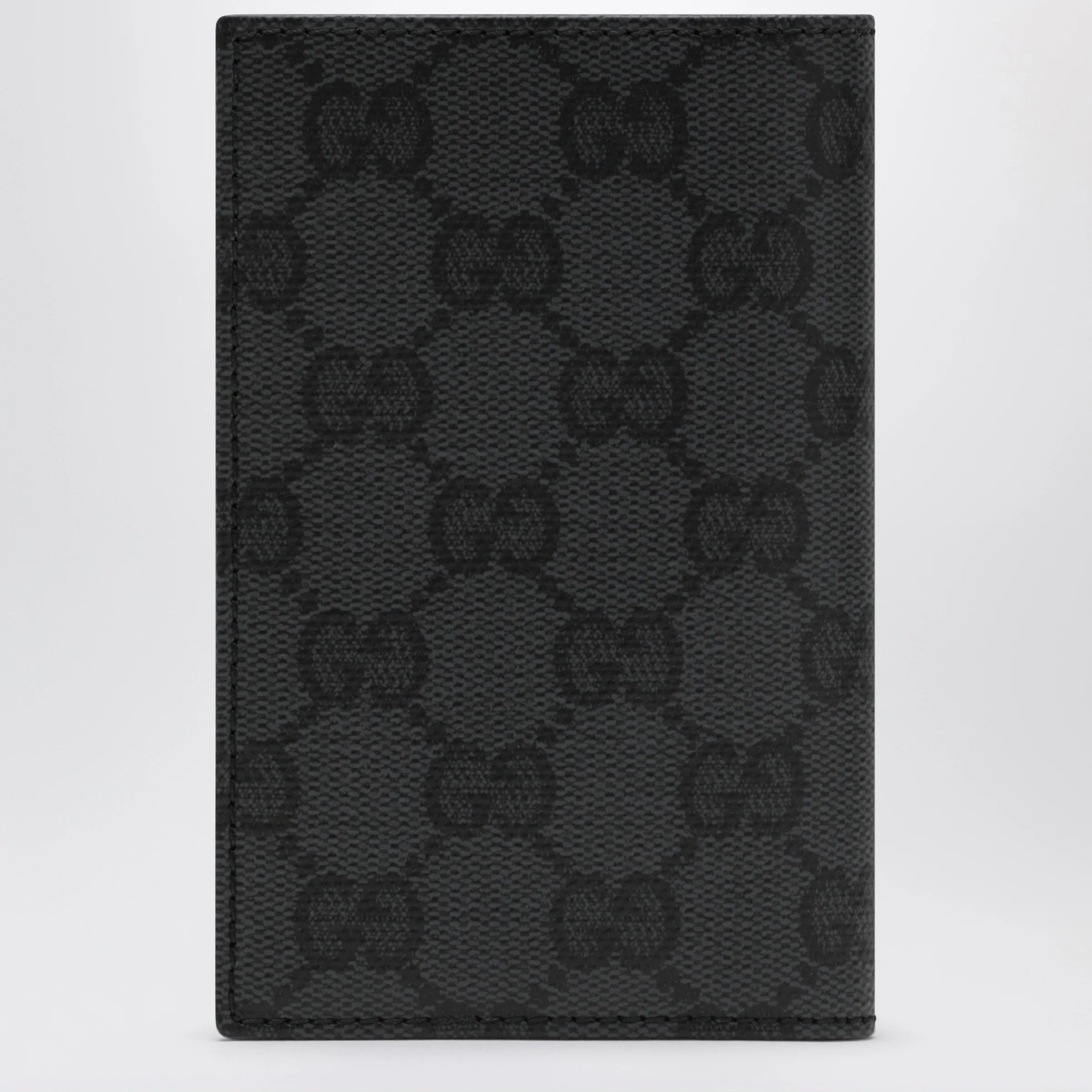 GUCCI Essence Classic card holder in black GG fabric