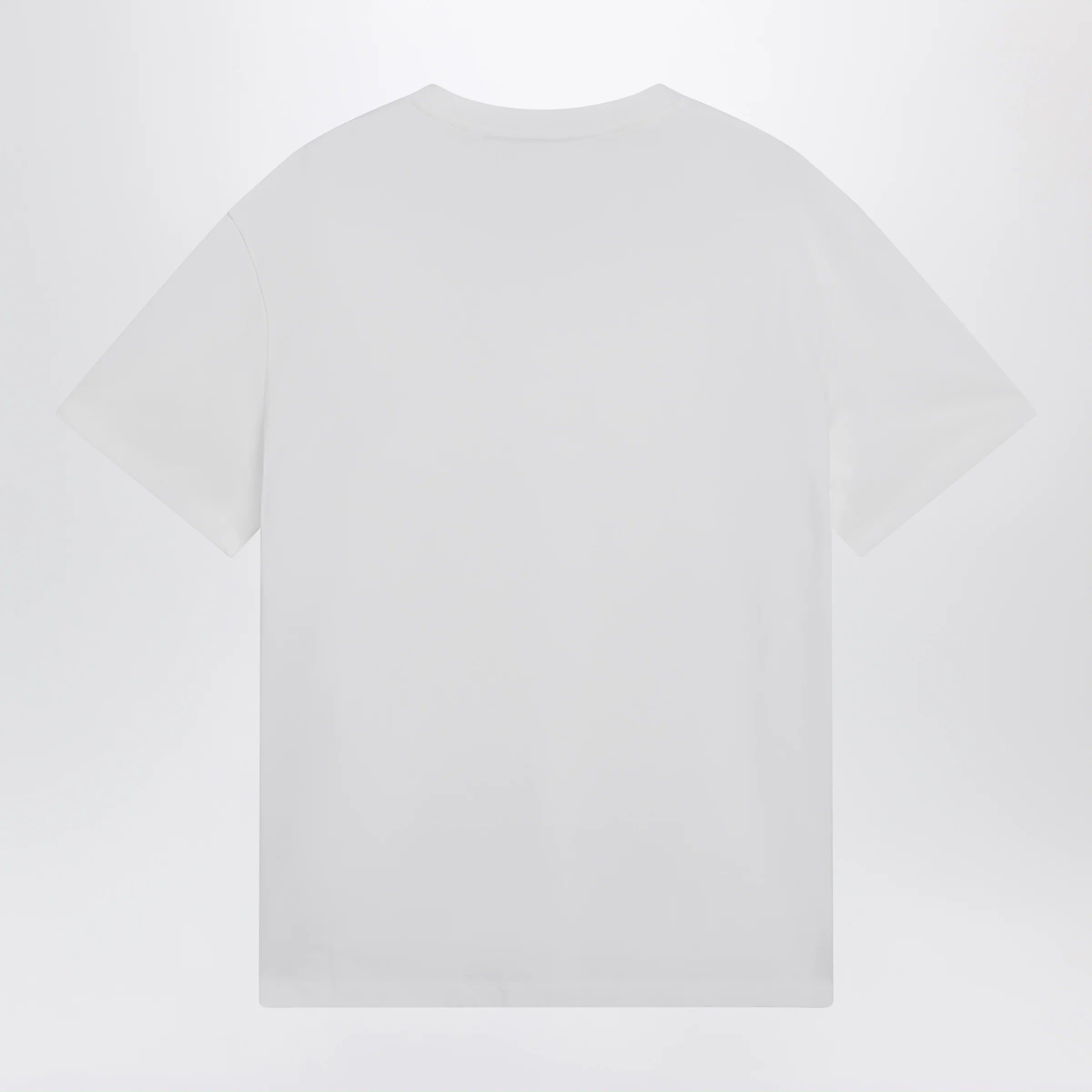 Valentino White cotton T-shirt with VGold