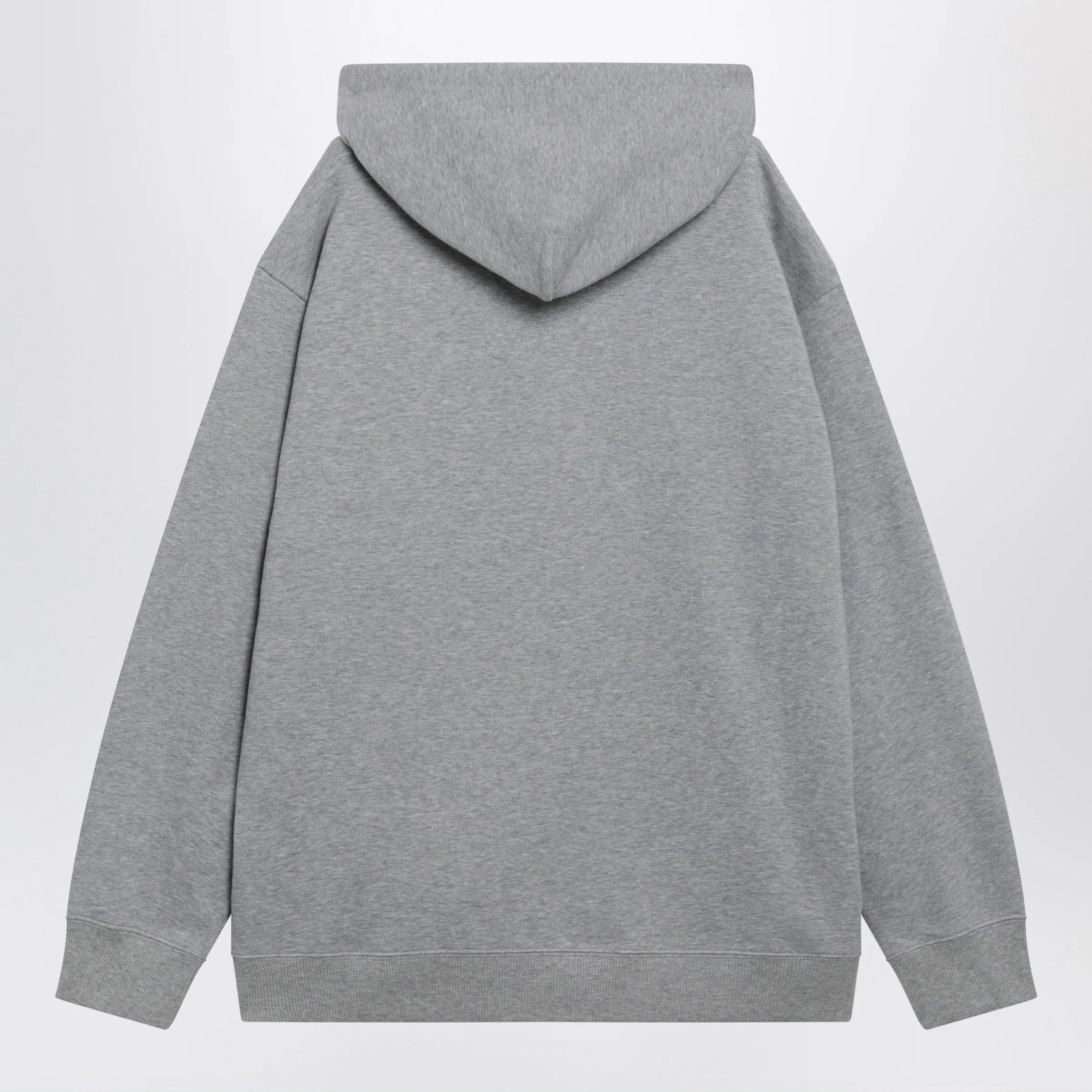 Valentino Mélange gray hoodie with Vlogo embroidery