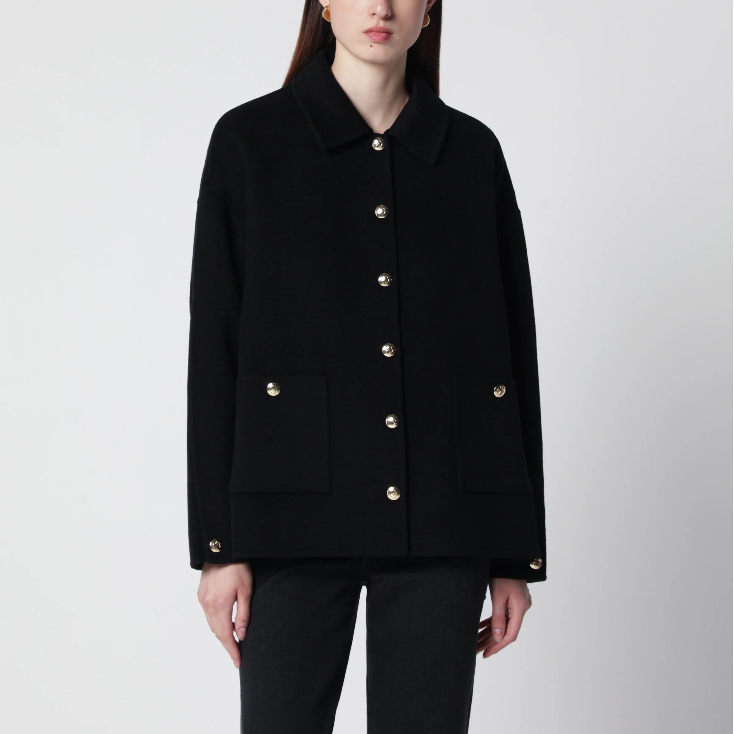 ANINE BING Black wool and cashmere jacket