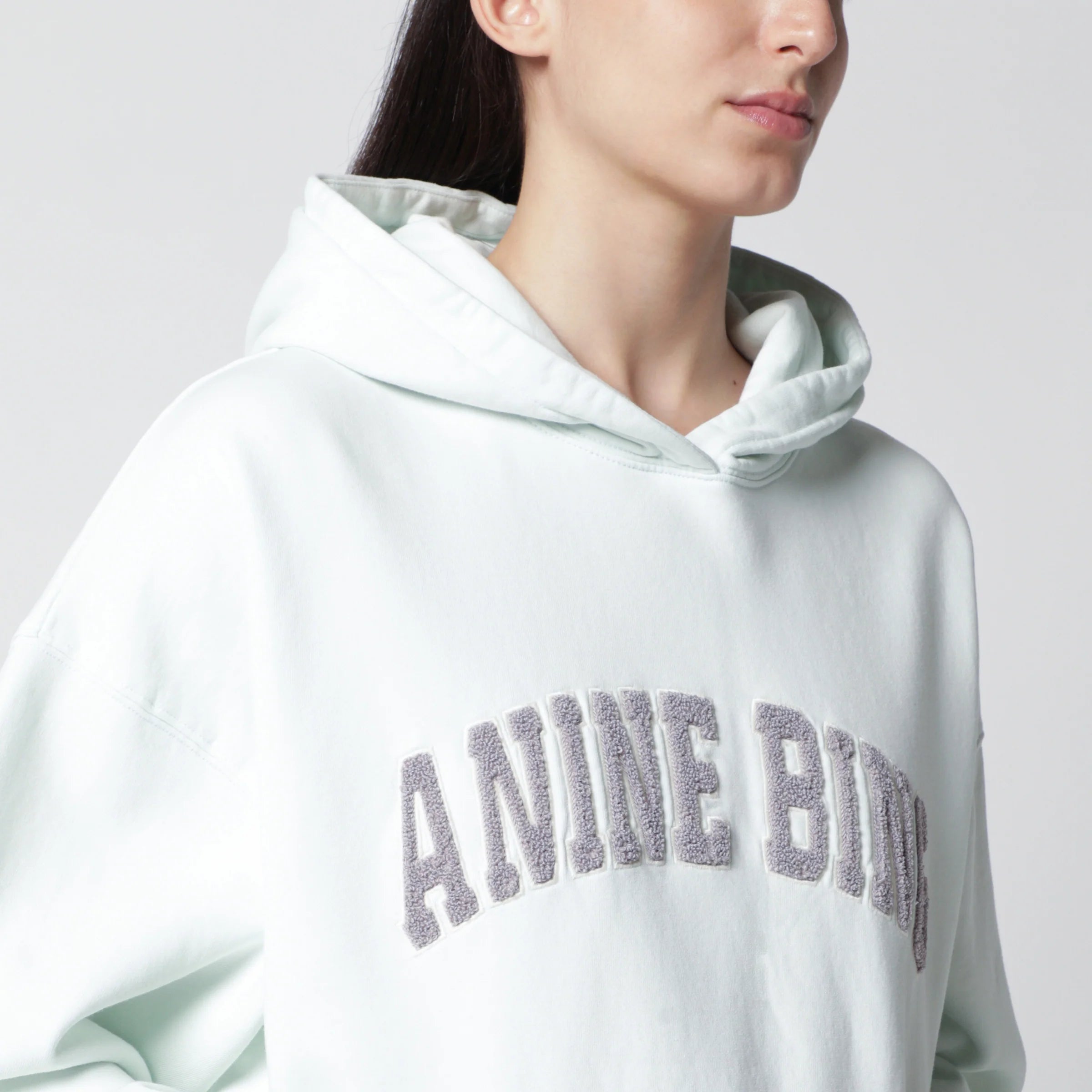 ANINE BING Harvey hoodie mint green