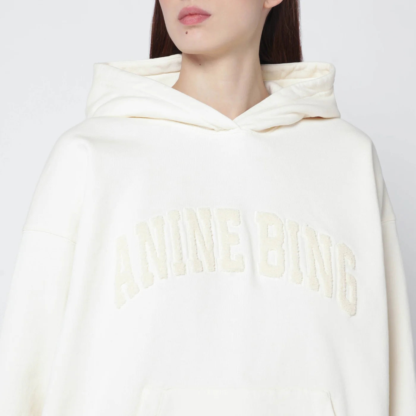 ANINE BING Cream Harvey hoodie