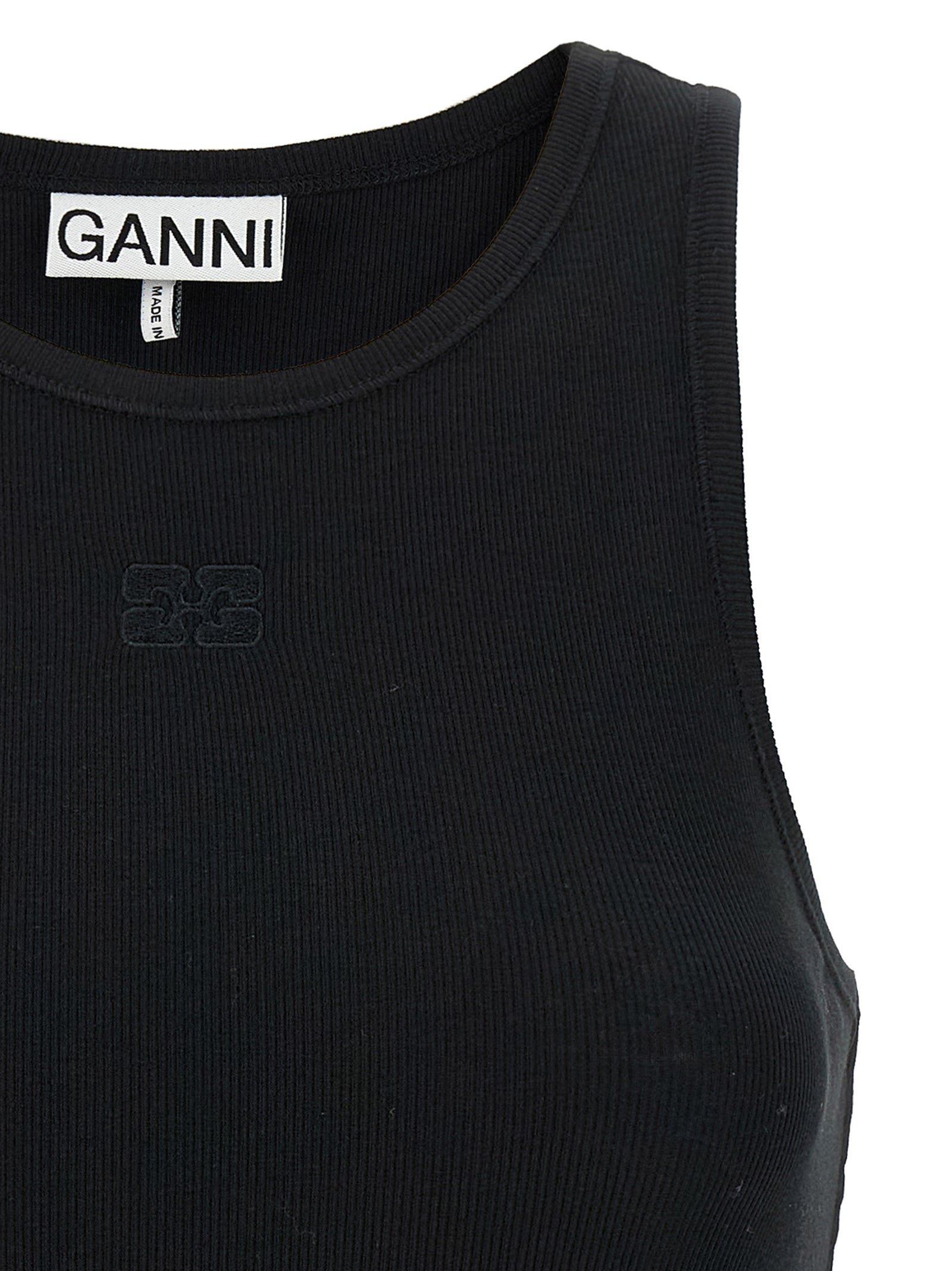 Ganni Ribbed Top