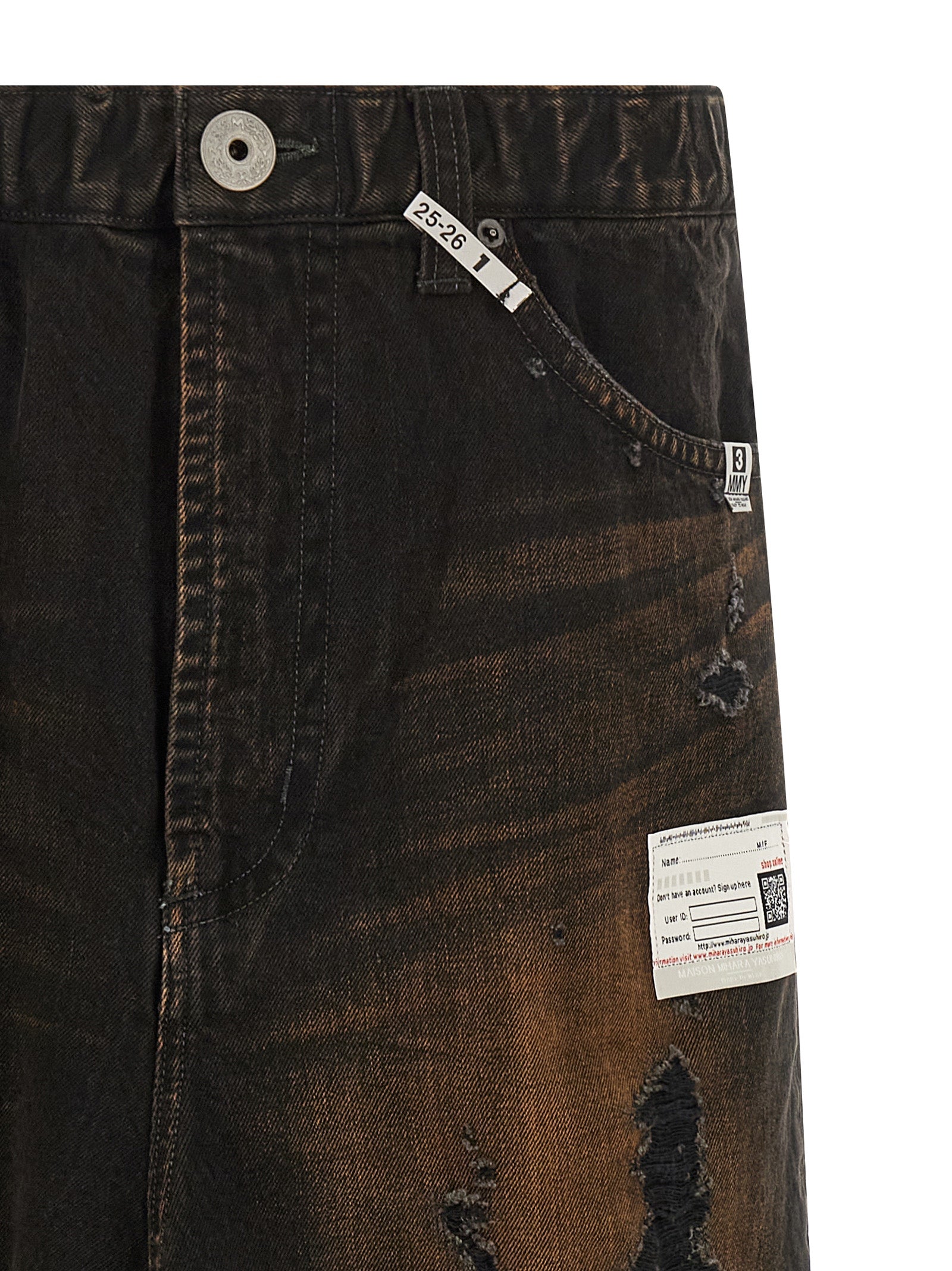 Maison Mihara Yasuhiro Waist Layered Denim Pants