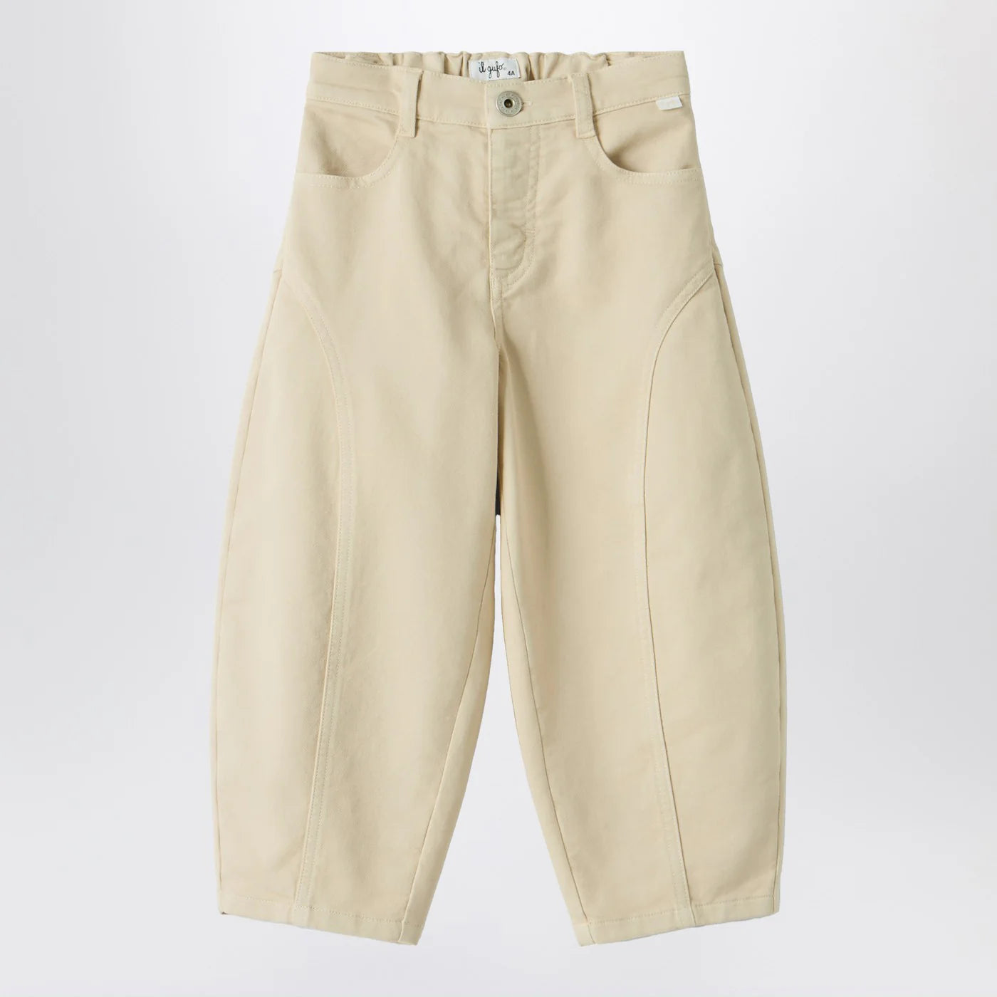 Il Gufo Carrot pants in stretch gabardine