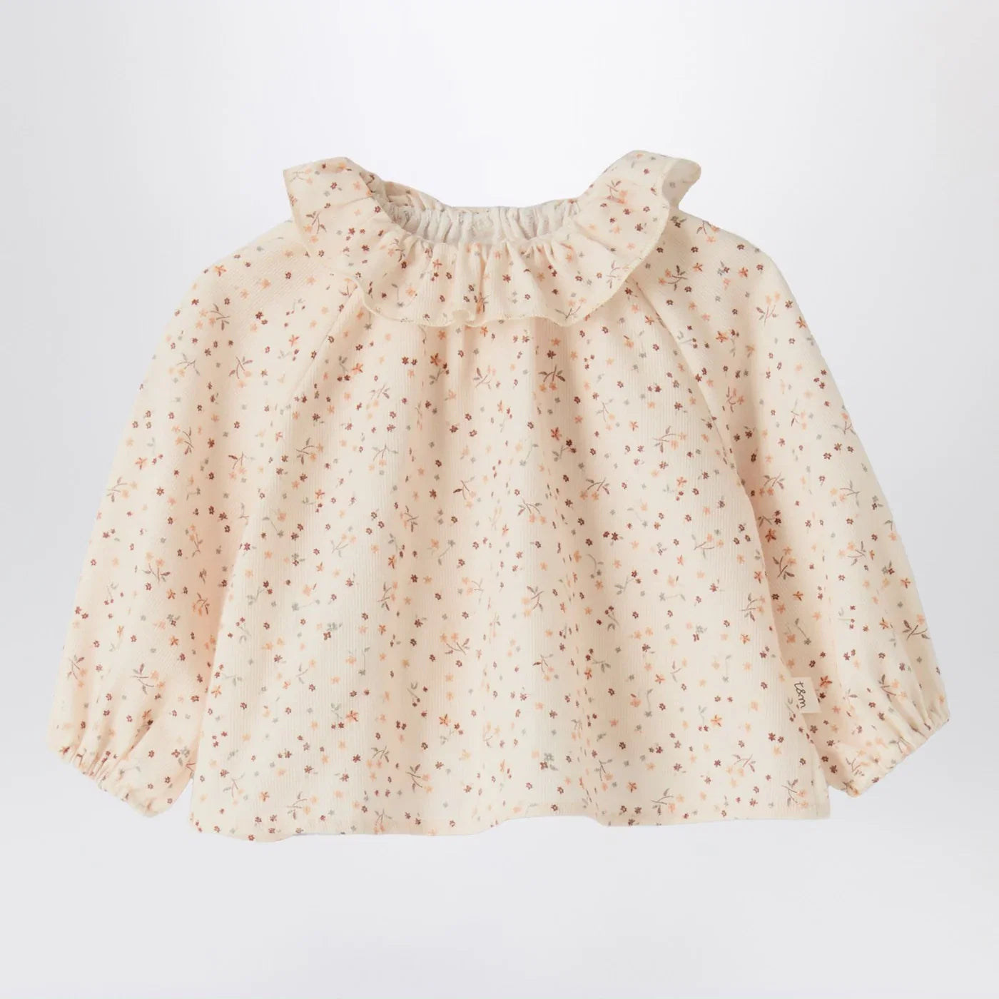 Teddy & Minou Cream blouse with floral print