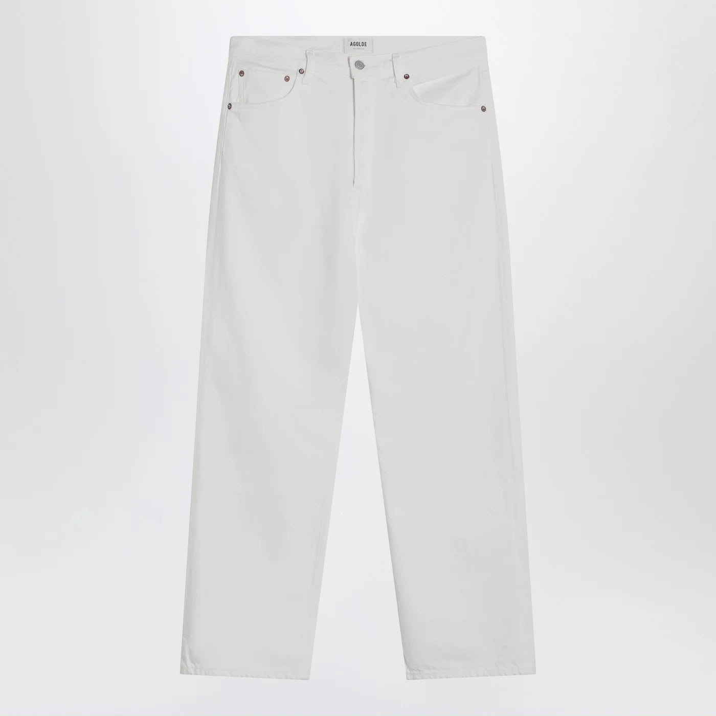 AGOLDE White jeans in regenerated denim