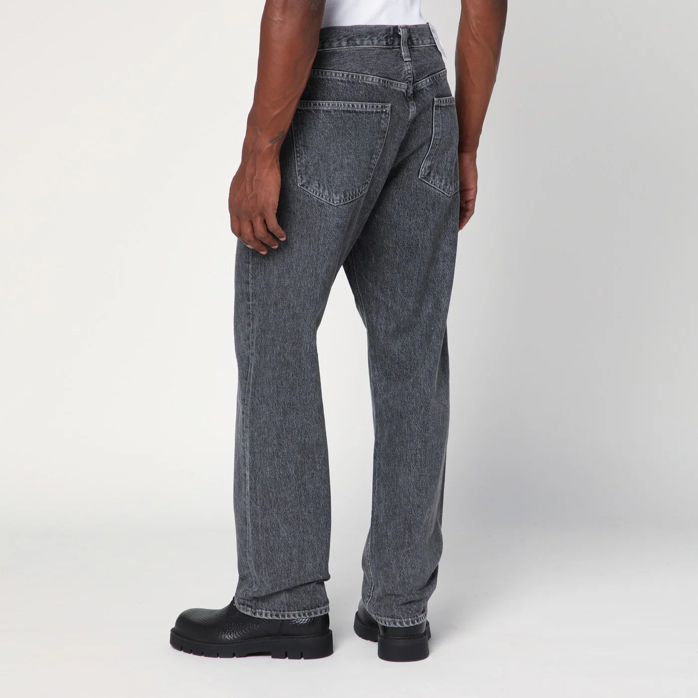 AGOLDE Washed-effect grey jeans