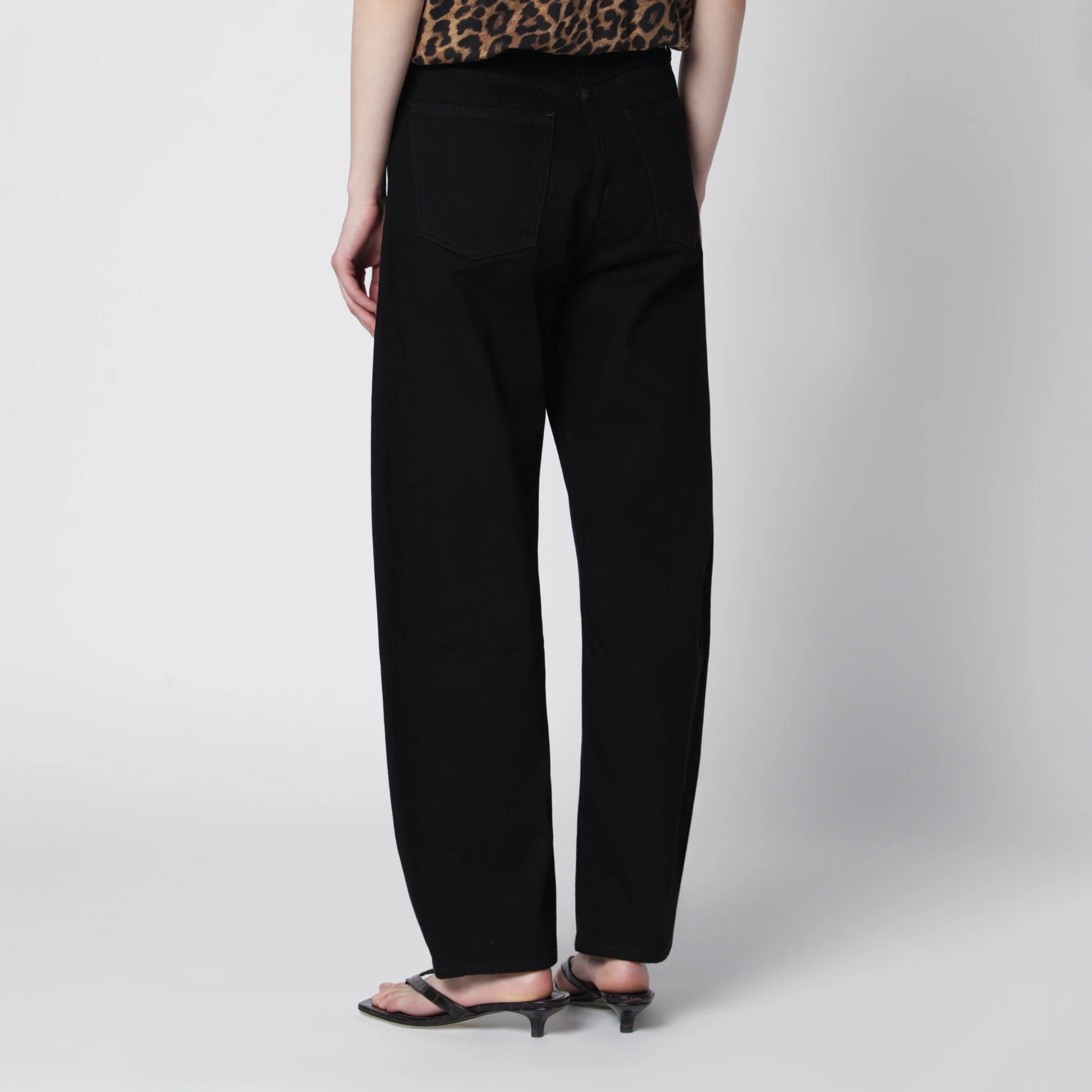 AGOLDE Luna Jeans In Black Cover Denim