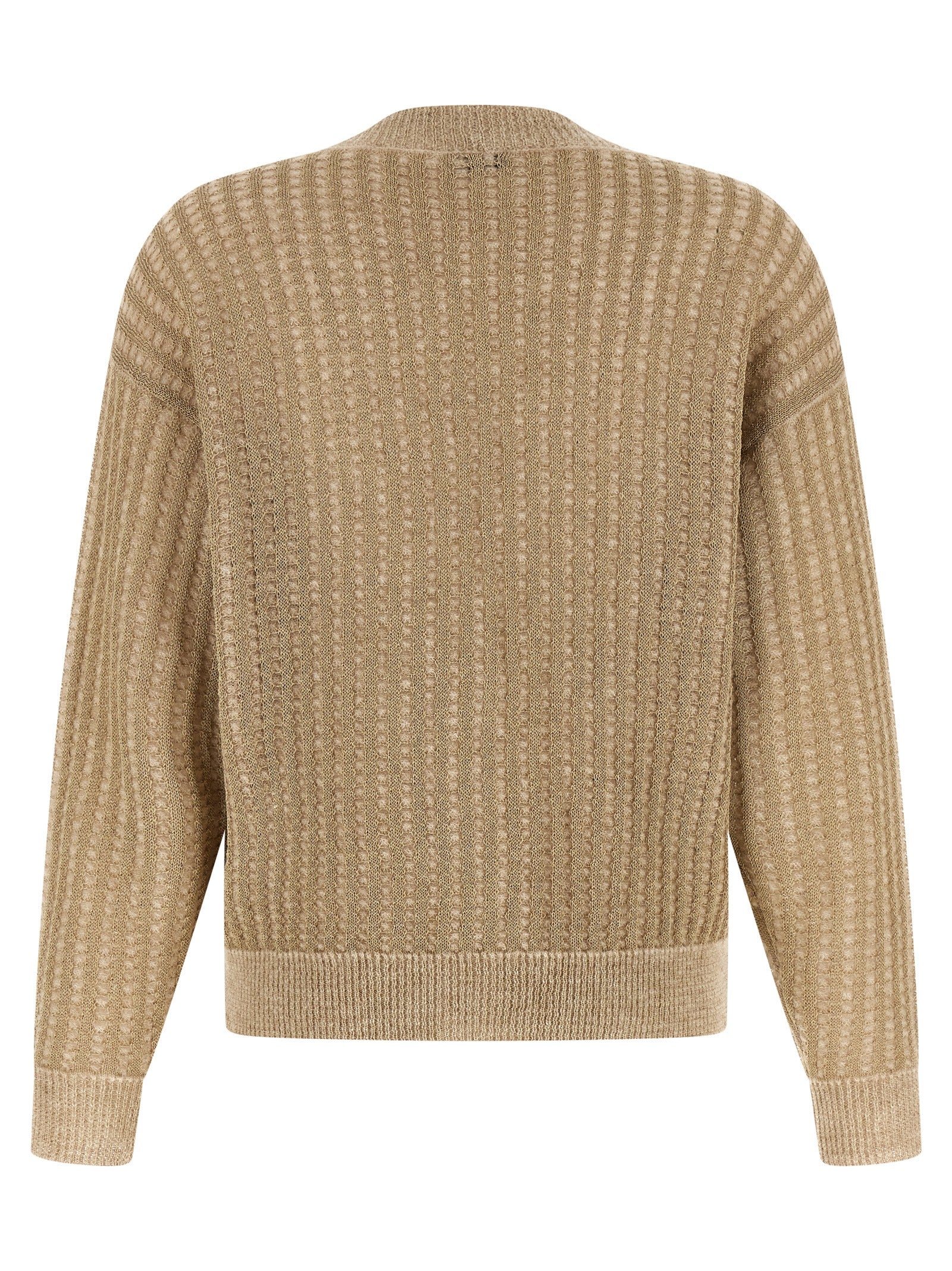 Peserico Waffle Lamé Cardigan