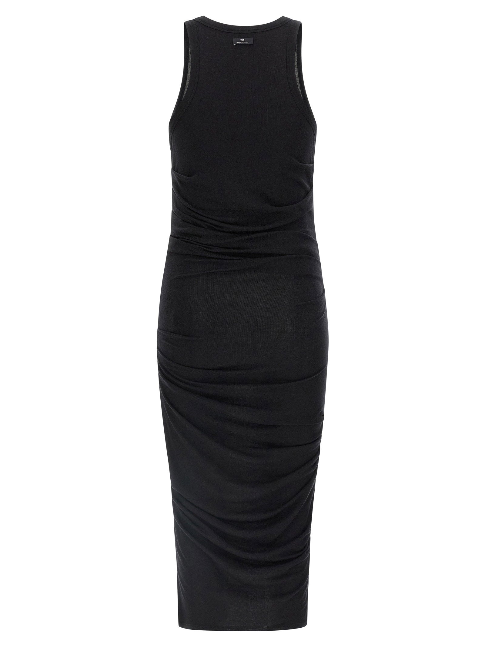 Elisabetta Franchi Logo Embroidery Dress