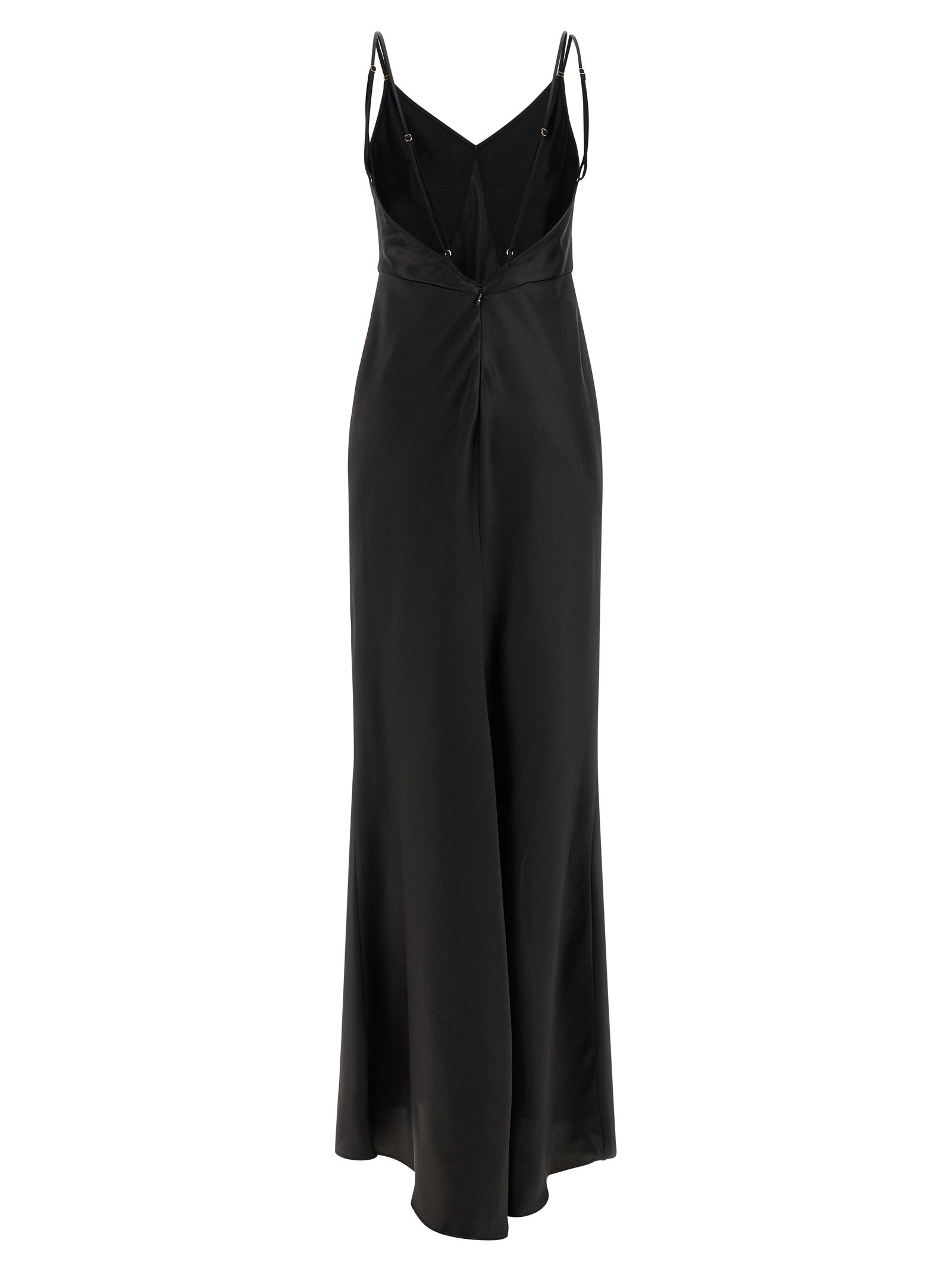 Elisabetta Franchi Red Carpet Satin Dress