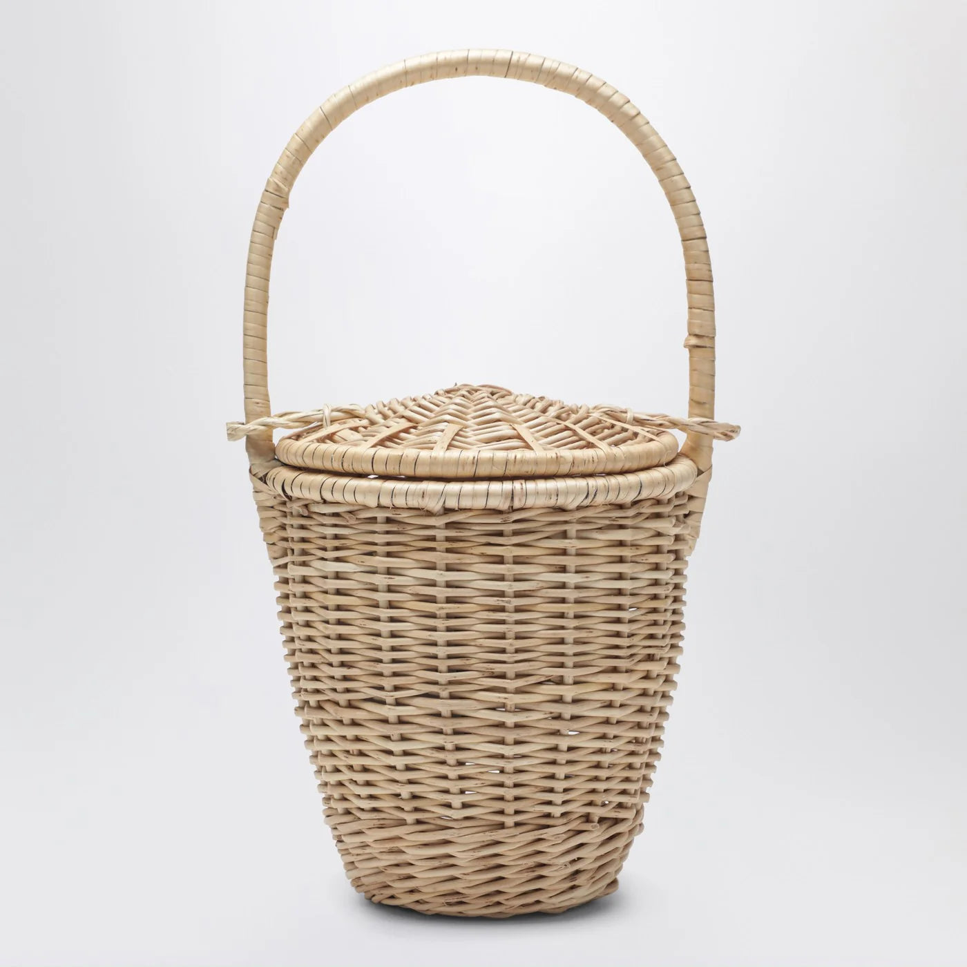 Patou Beige wicker bucket