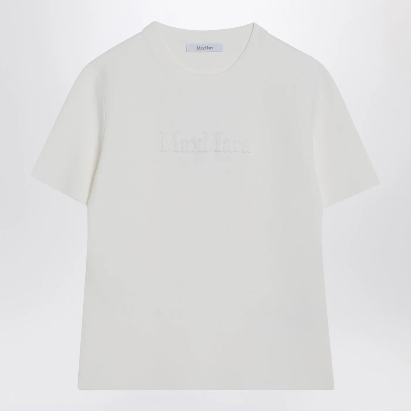 Max Mara White T-shirt in viscose crêpe