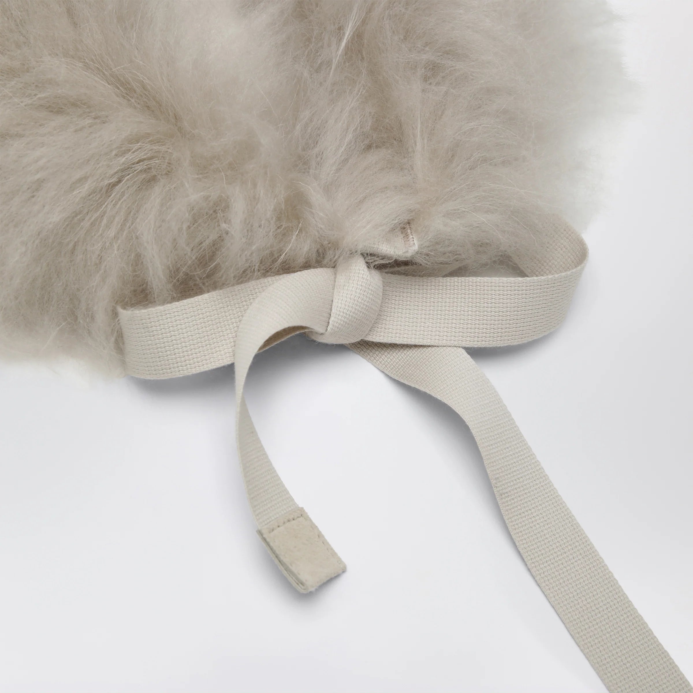 Max Mara The Cube Ivory shearling collar