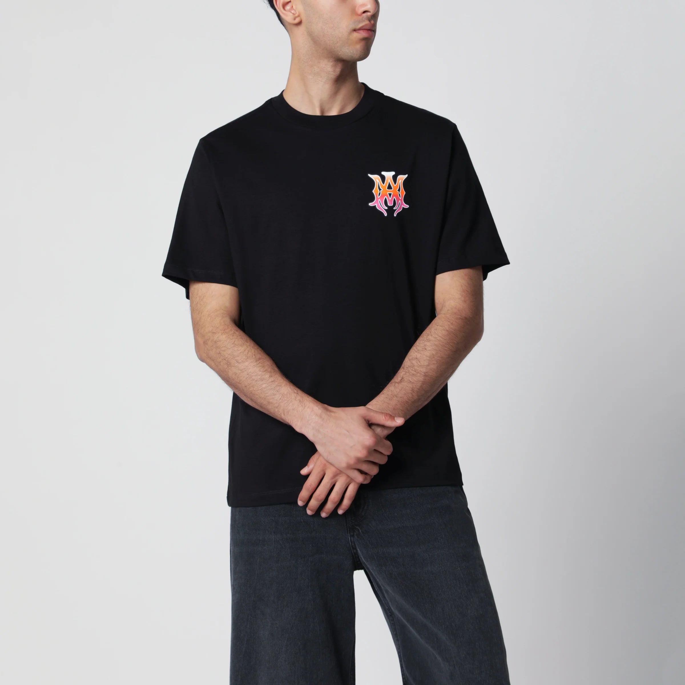 AMIRI Black T-shirt with logo print