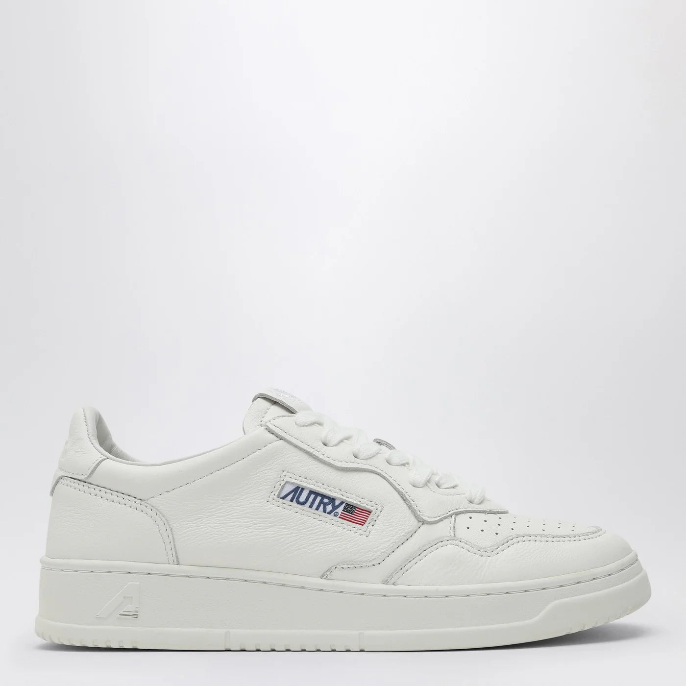 AUTRY Medalist Low white goatskin leather Sneakers