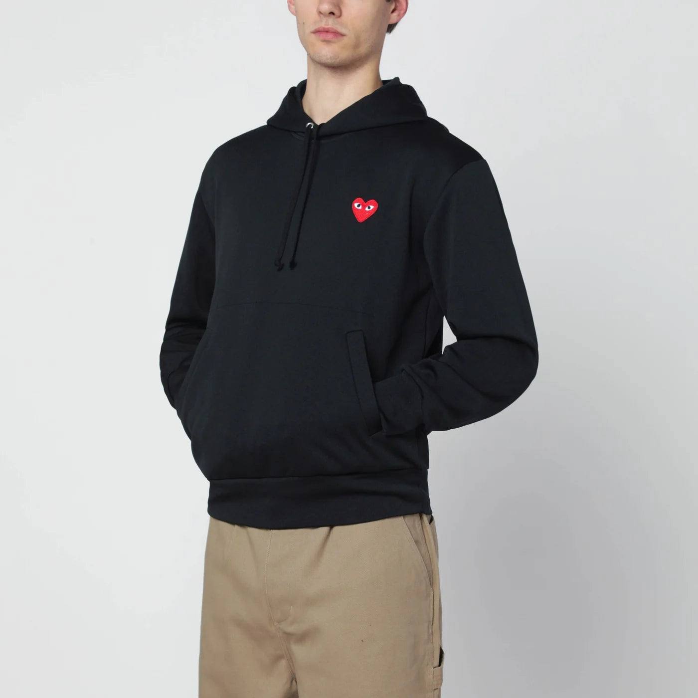 Comme des Garçons Shirt Black hooded sweatshirt