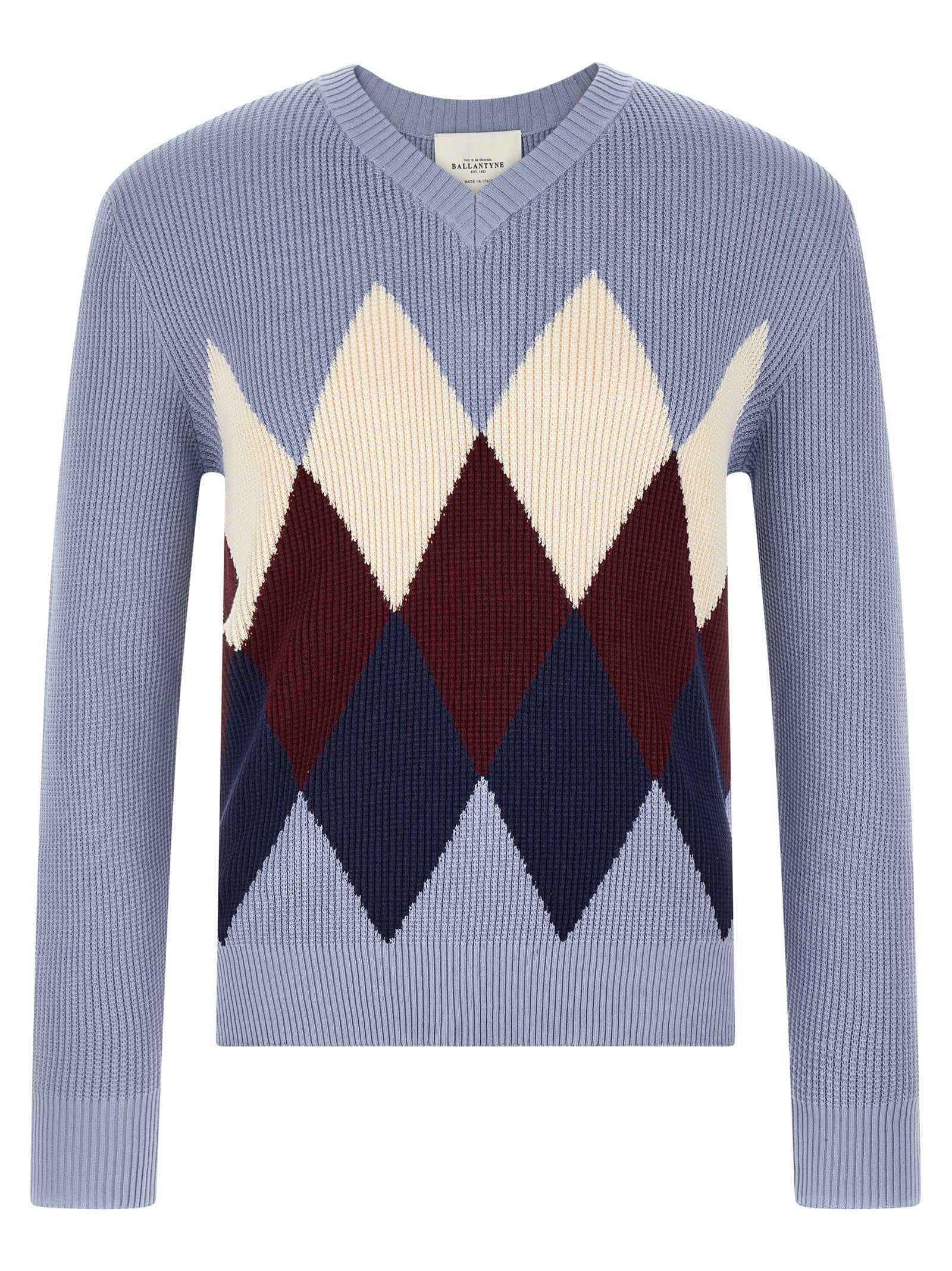 Ballantyne Argyle Pattern Sweater