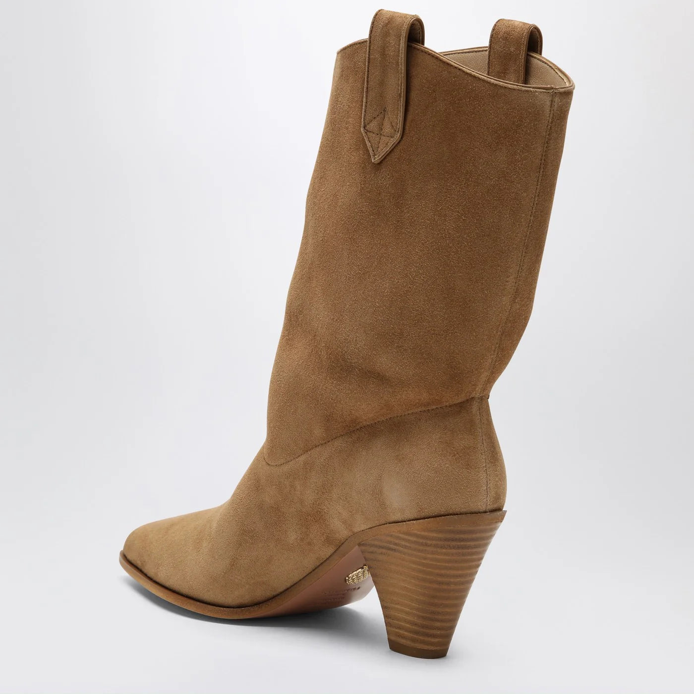 Aquazzura Boogie camel-coloured Texan boots