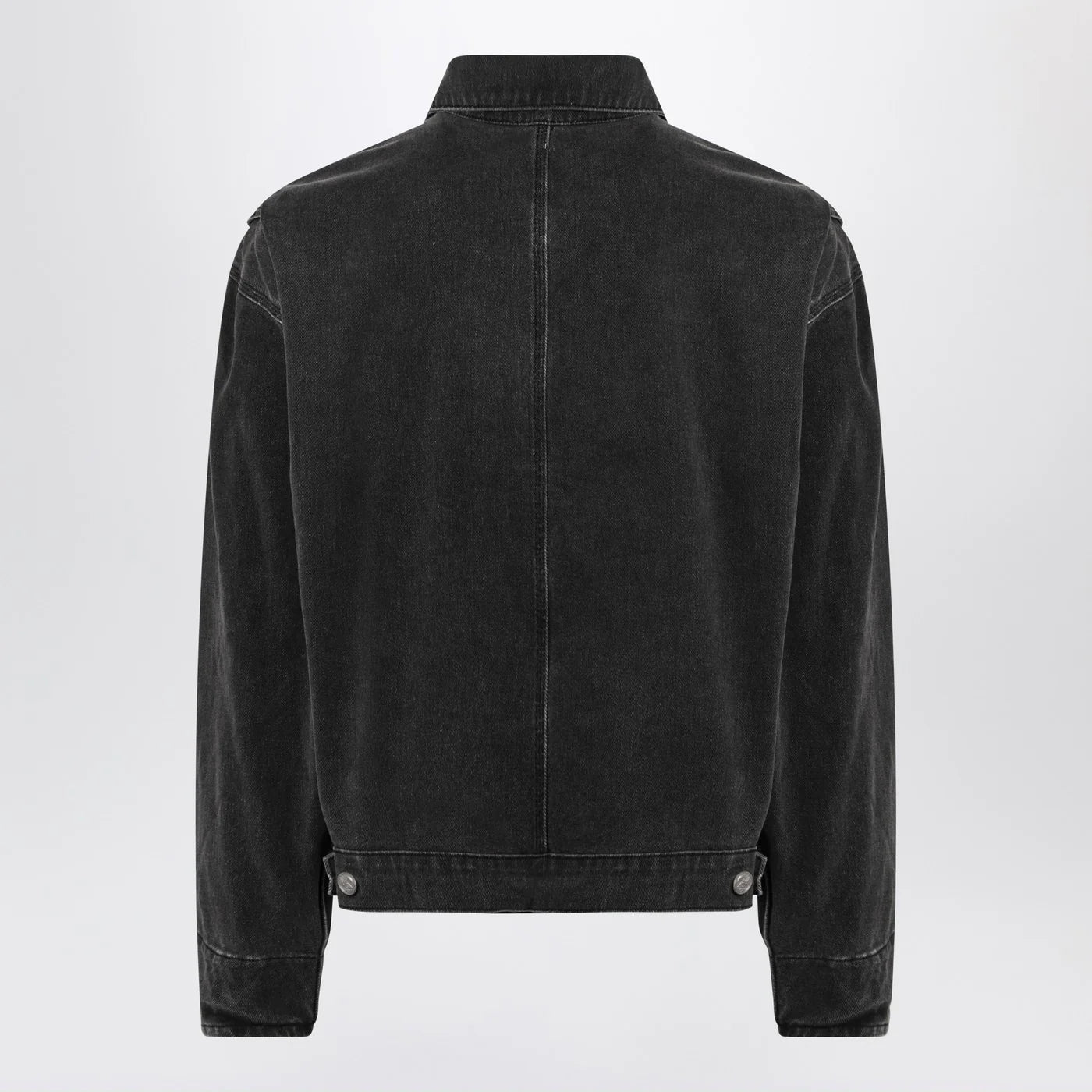 Basketcase Gallery Black washed denim jacket