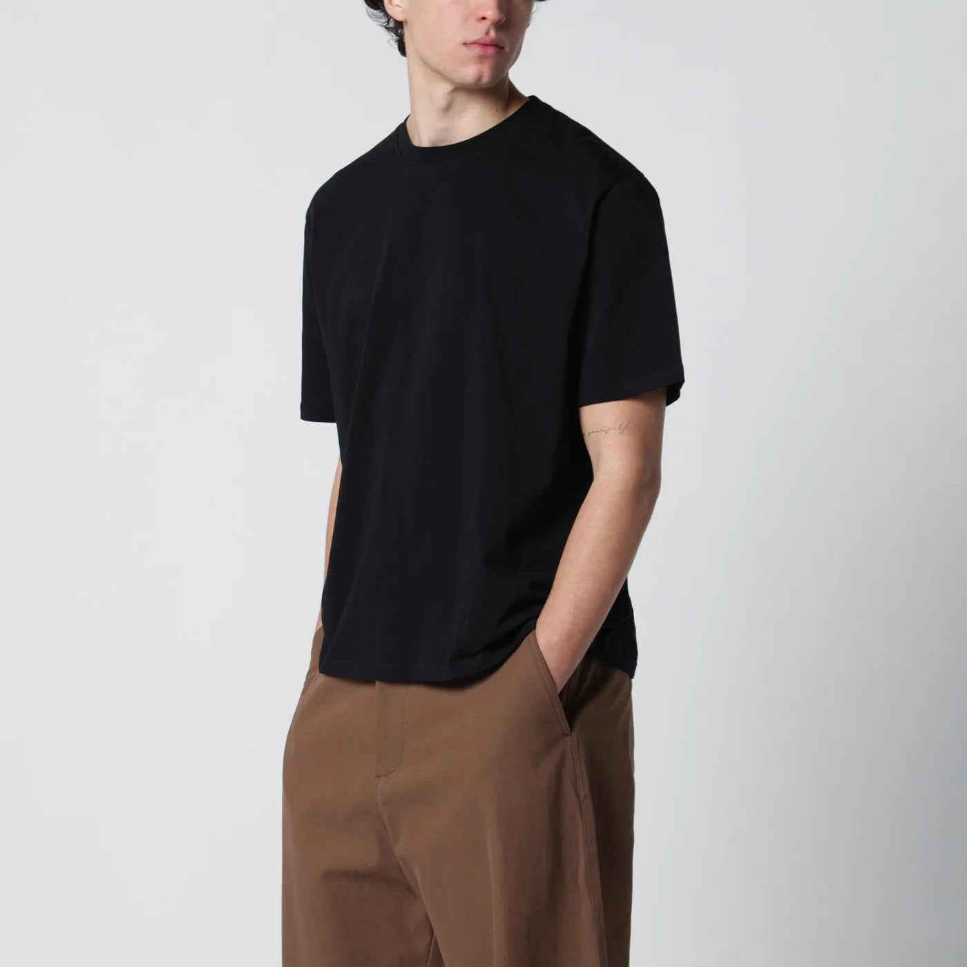STUDIO NICHOLSON Bric T-shirt black regular fit