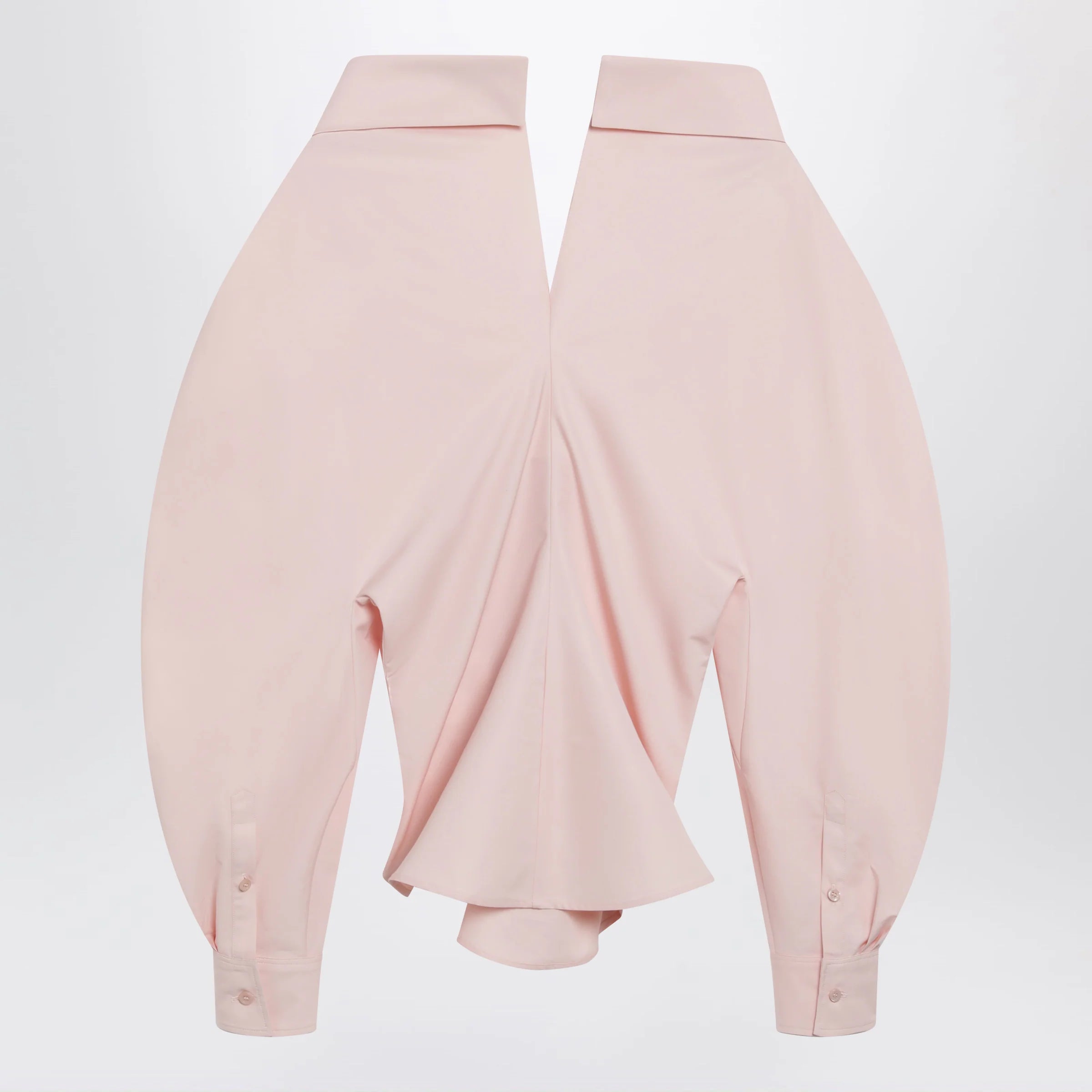 Givenchy Pink cut-out poplin shirt