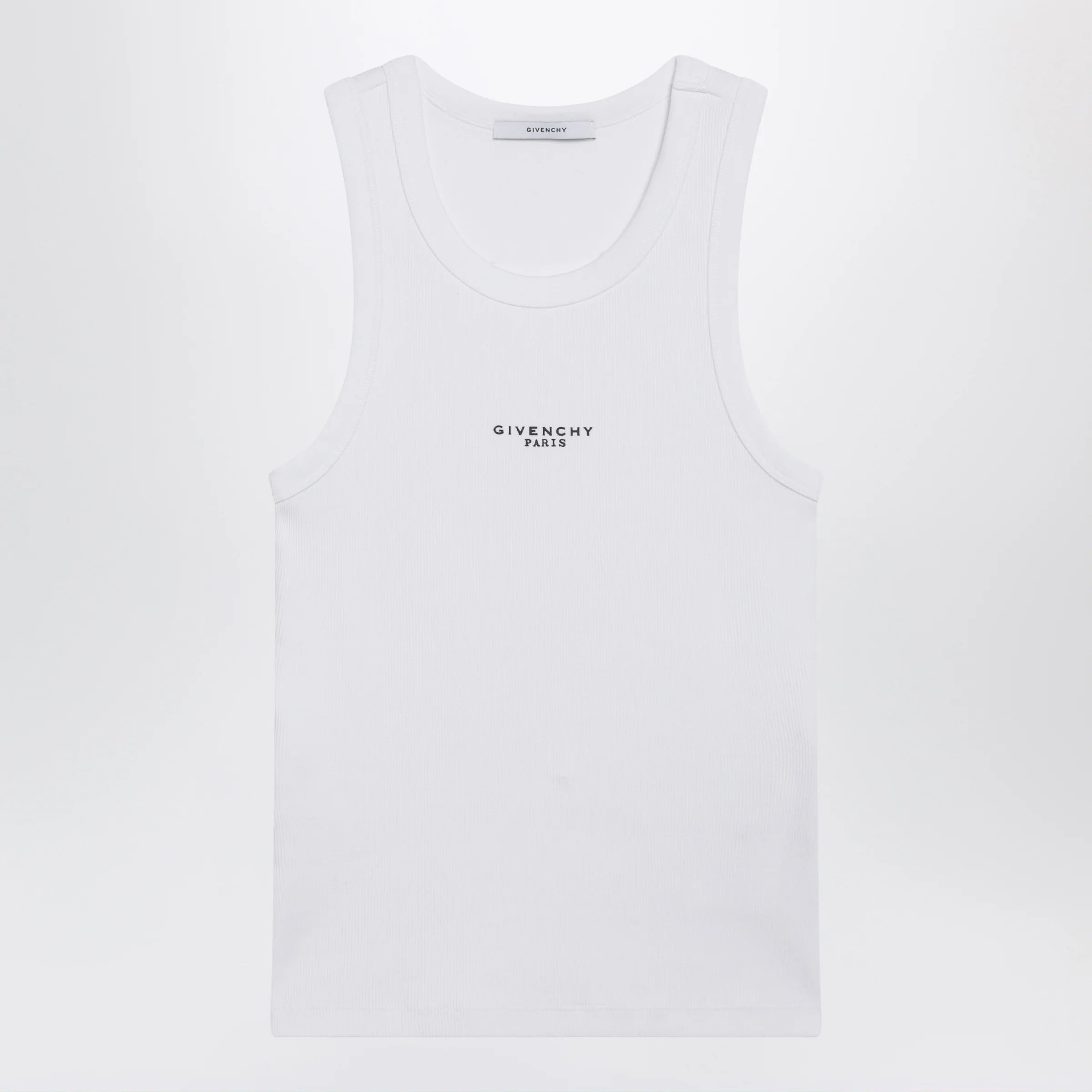 Givenchy White slim-fit tank top with logo
